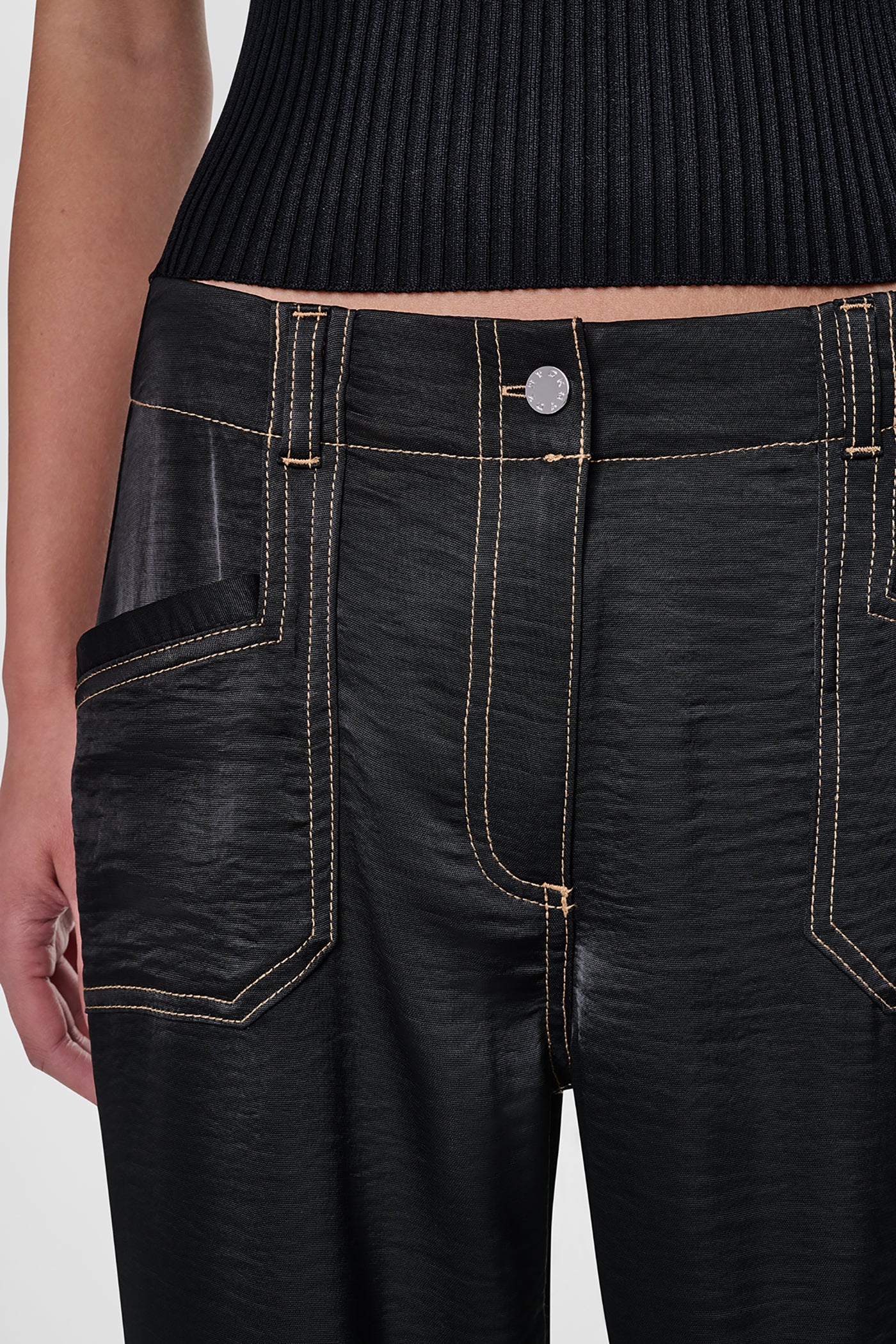 TOP STITCH STRAIGHT LEG PANT VIEW 2