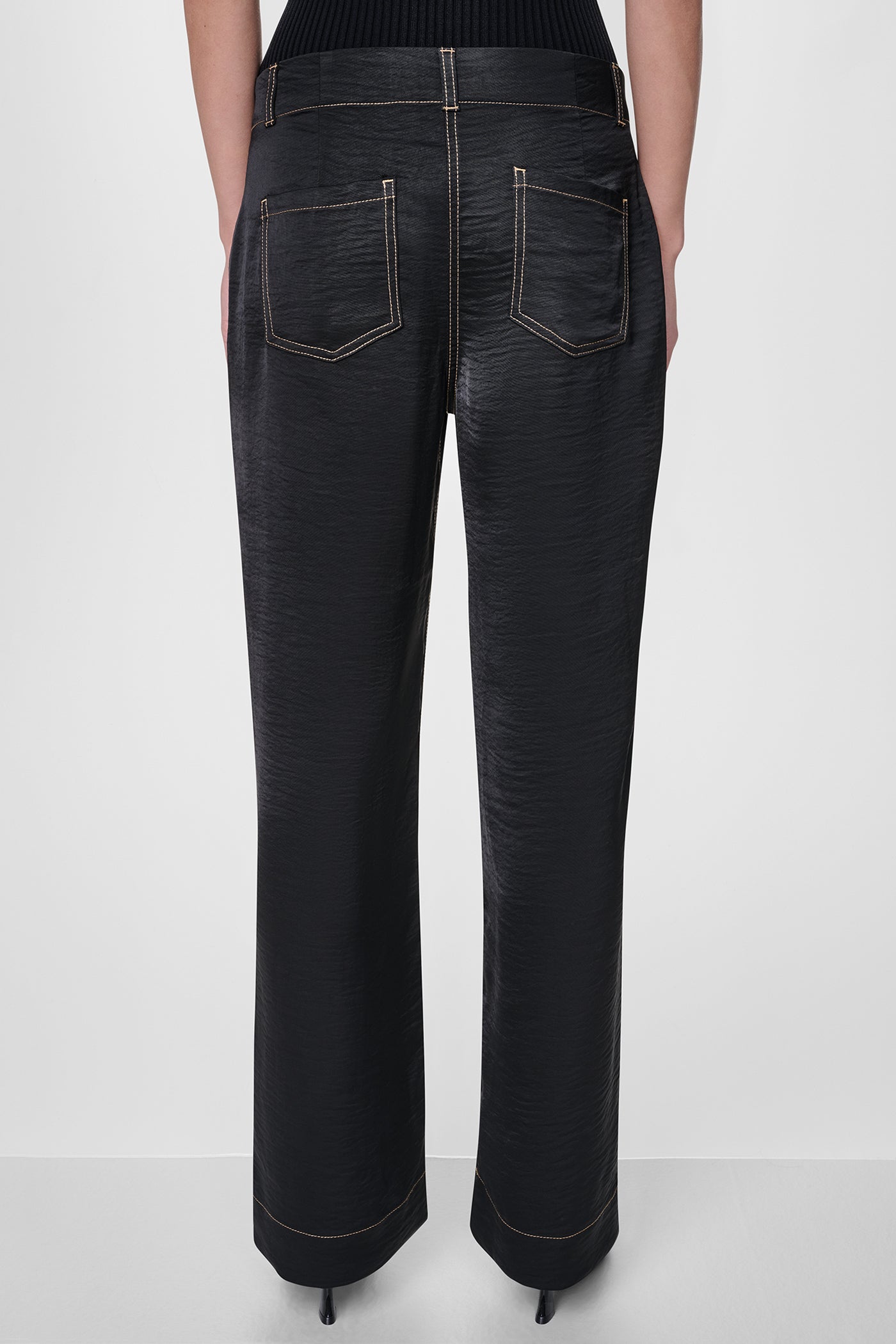 TOP STITCH STRAIGHT LEG PANT VIEW 2