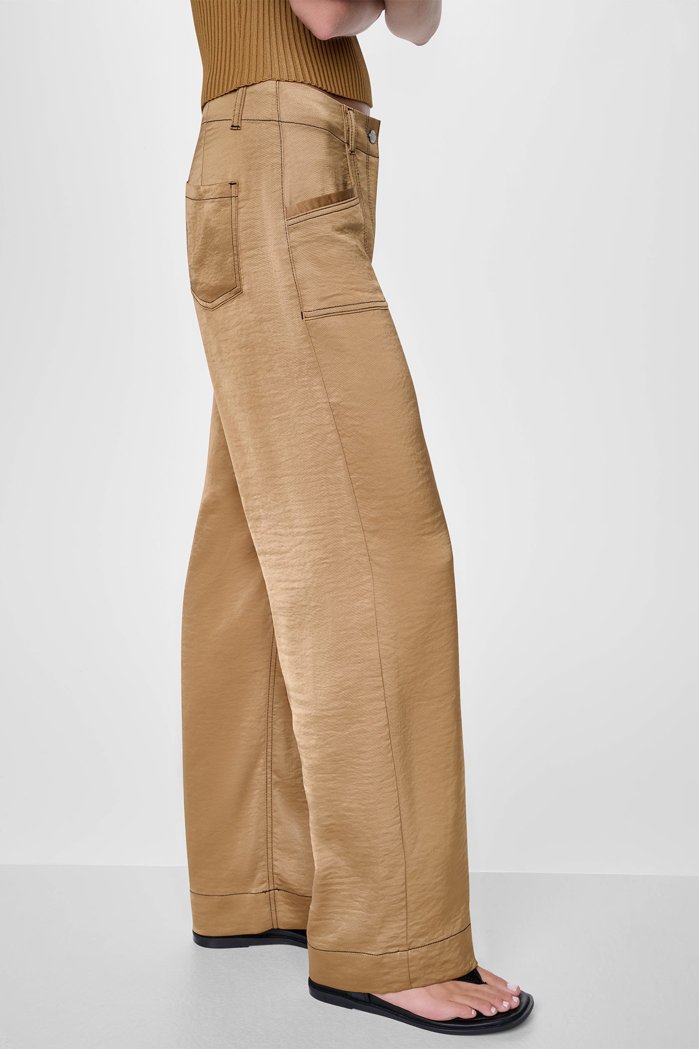 TOP STITCH STRAIGHT LEG PANT VIEW 4 TOP STITCH STRAIGHT LEG PANT VIEW 4