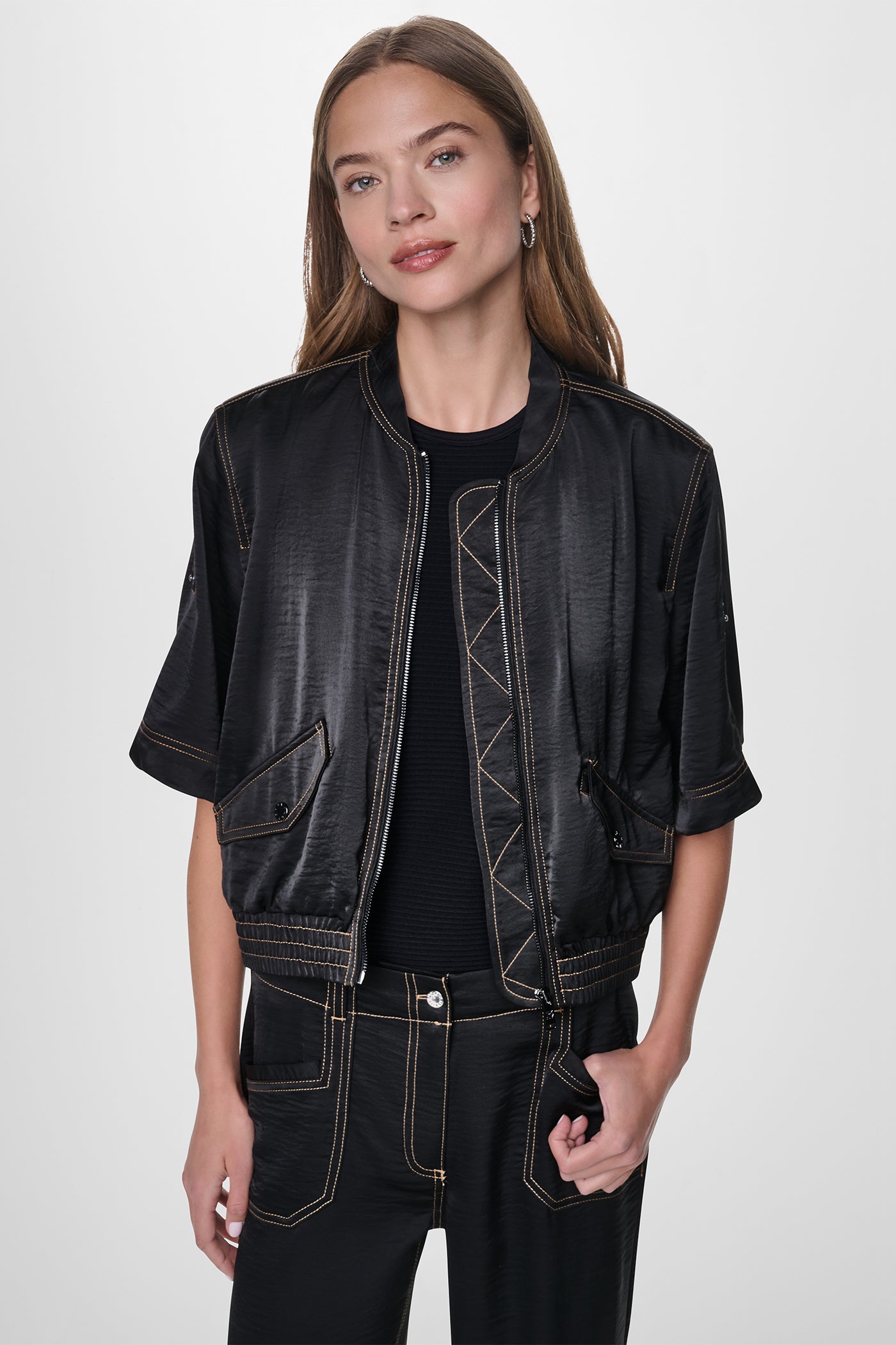 CONTRAST STITCH JACKET View 1 | Jackets & Blazers CONTRAST STITCH JACKET View 1 | Jackets & Blazers