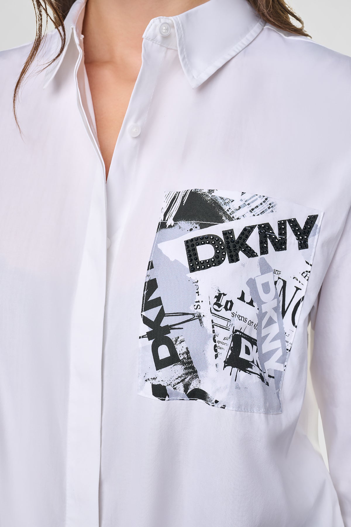LOGO POCKET POPLIN SHIRT VIEW 2