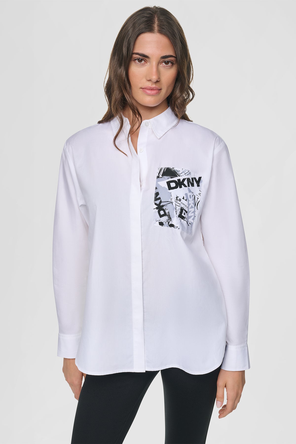 LOGO POCKET POPLIN SHIRT VIEW 2