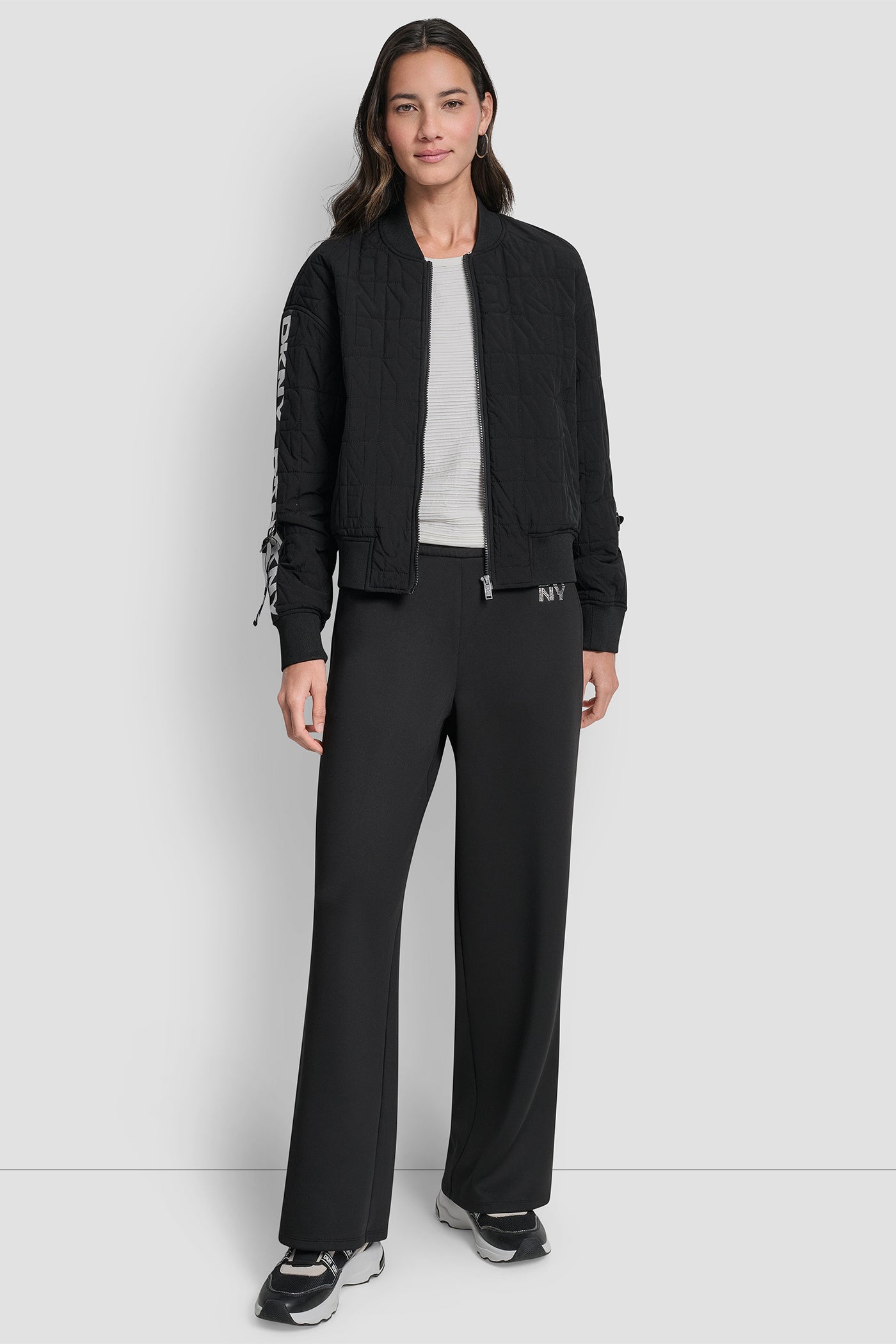 QUILTED STACK LOGO BOMBER JACKET VIEW 6 | Clothing QUILTED STACK LOGO BOMBER JACKET VIEW 6 | Clothing