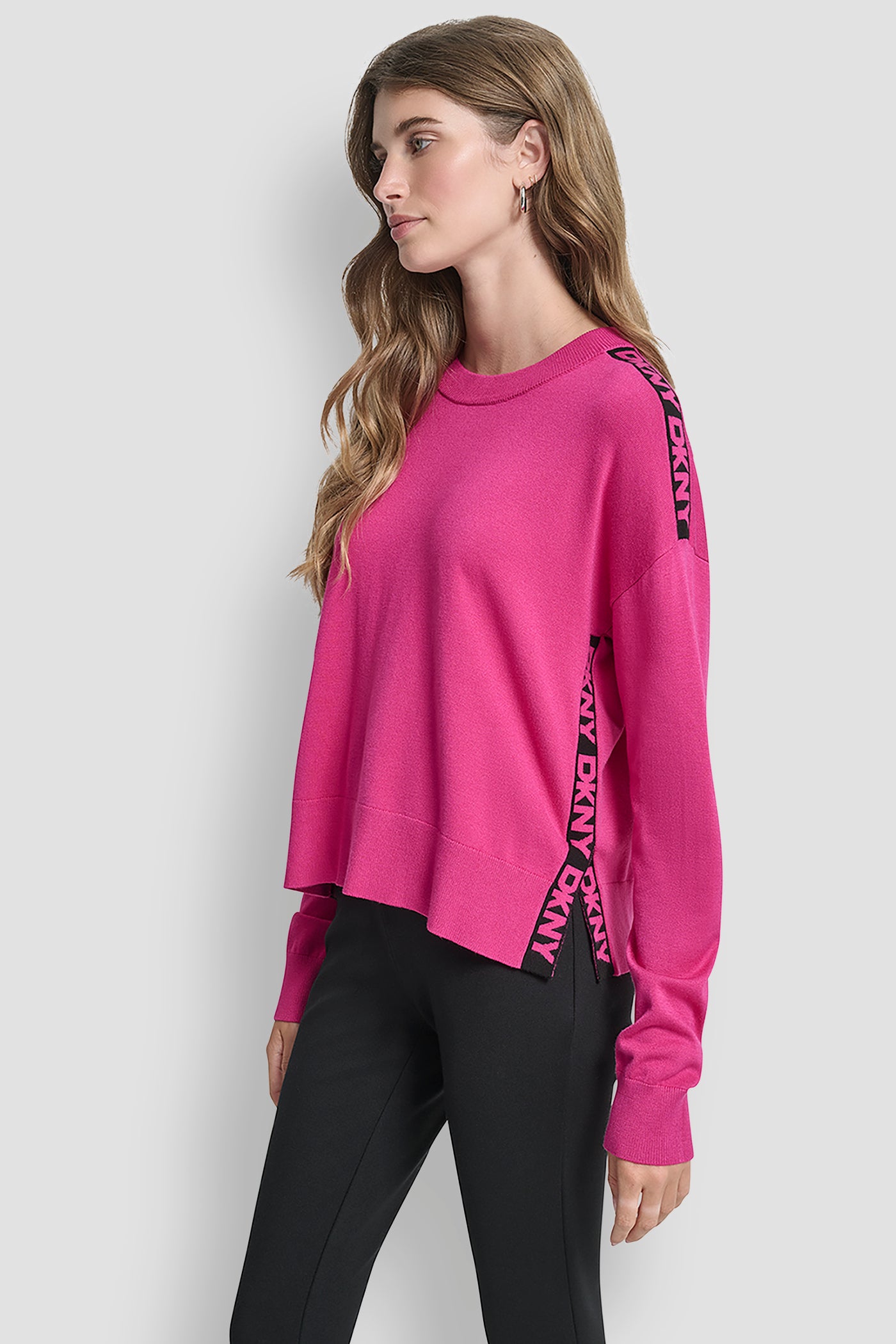 LONG SLEEVE LOGO TAPE SWEATER VIEW 5 | Back-To-School Shop LONG SLEEVE LOGO TAPE SWEATER VIEW 5 | Back-To-School Shop