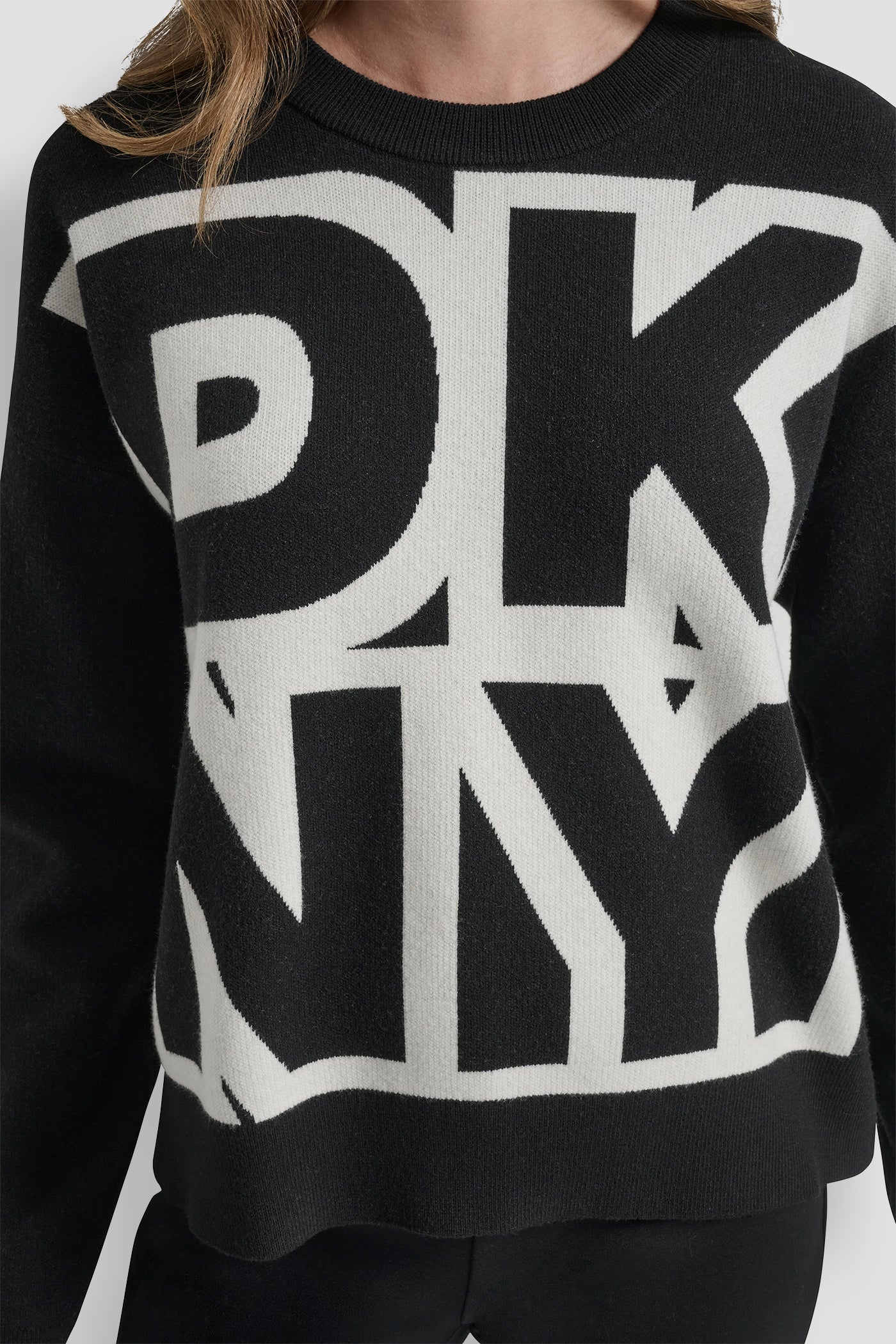 LONG SLEEVE LARGE COLORBLOCK LOGO SWEATER VIEW 5 | WOMEN'S SWEATERS & TOPS LONG SLEEVE LARGE COLORBLOCK LOGO SWEATER VIEW 5 | WOMEN'S SWEATERS & TOPS