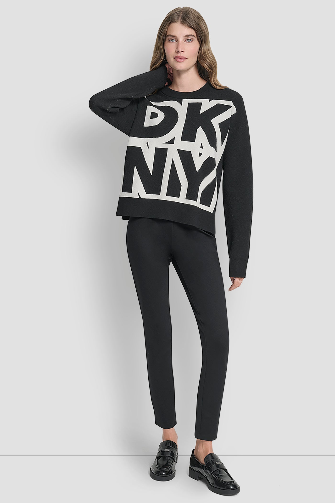 LONG SLEEVE LARGE COLORBLOCK LOGO SWEATER VIEW 6 | WOMEN'S SWEATERS & TOPS LONG SLEEVE LARGE COLORBLOCK LOGO SWEATER VIEW 6 | WOMEN'S SWEATERS & TOPS