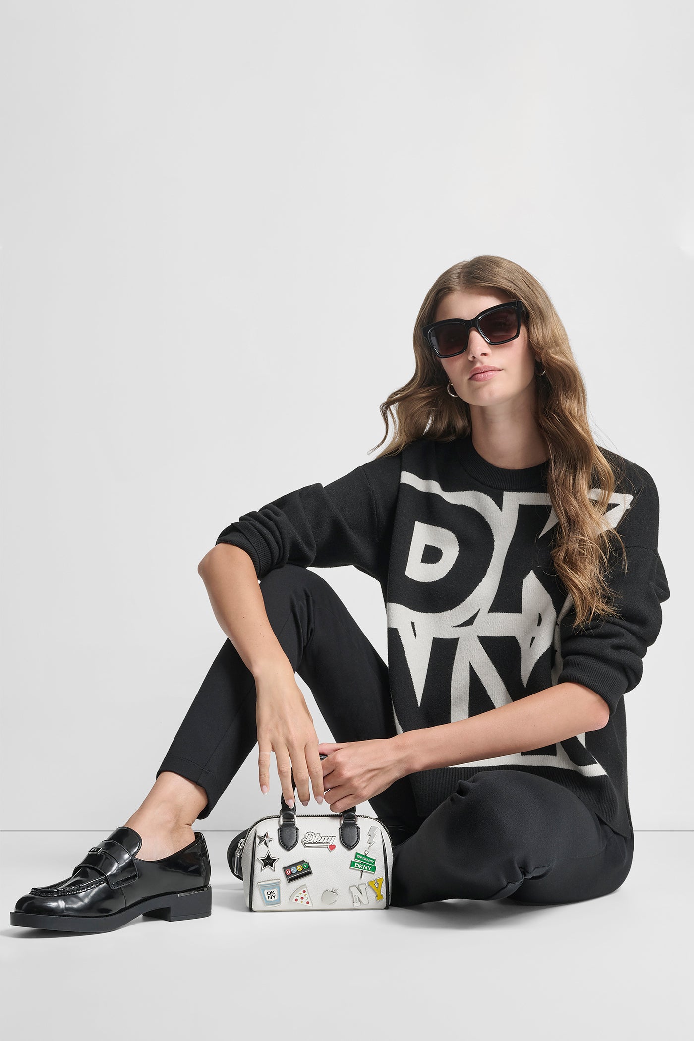 LONG SLEEVE LARGE COLORBLOCK LOGO SWEATER VIEW 8 | WOMEN'S SWEATERS & TOPS LONG SLEEVE LARGE COLORBLOCK LOGO SWEATER VIEW 8 | WOMEN'S SWEATERS & TOPS