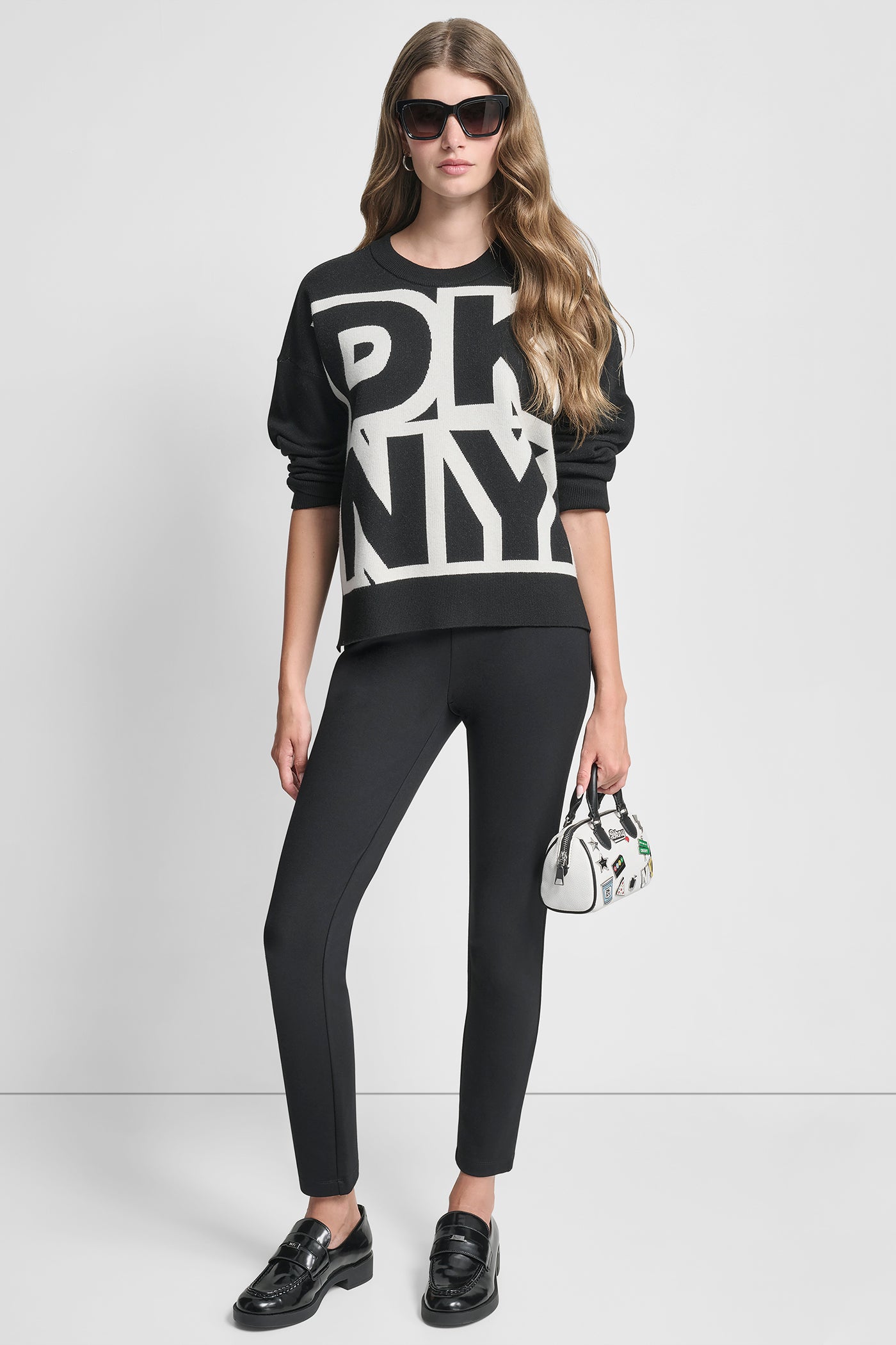 LONG SLEEVE LARGE COLORBLOCK LOGO SWEATER VIEW 7 | WOMEN'S SWEATERS & TOPS LONG SLEEVE LARGE COLORBLOCK LOGO SWEATER VIEW 7 | WOMEN'S SWEATERS & TOPS