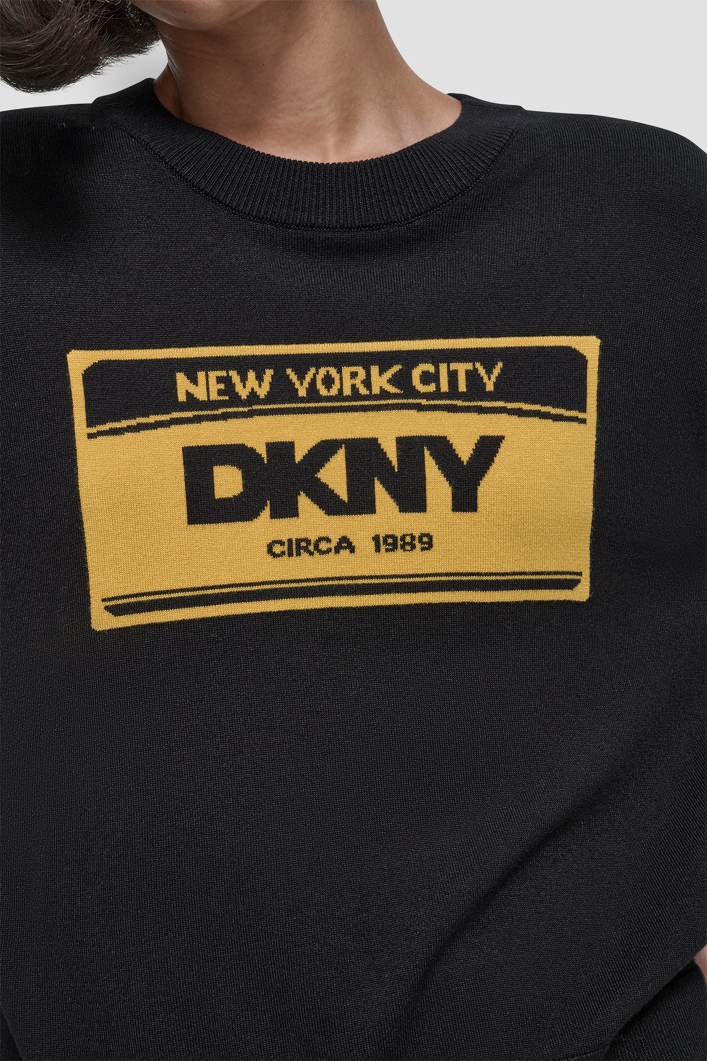 LONG SLEEVE LICENSE PLATE LOGO SWEATER VIEW 3 | New Arrivals LONG SLEEVE LICENSE PLATE LOGO SWEATER VIEW 3 | New Arrivals