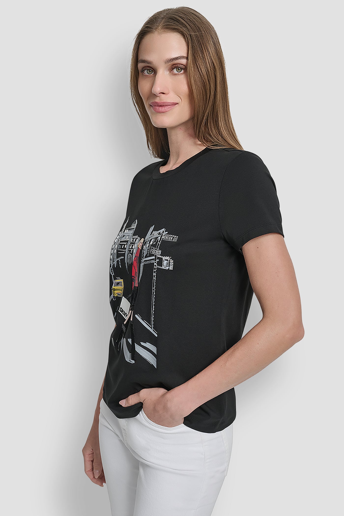SHORT SLEEVE CAB CONVERSATIONAL T-SHIRT VIEW 3 | Tees & Tanks SHORT SLEEVE CAB CONVERSATIONAL T-SHIRT VIEW 3 | Tees & Tanks
