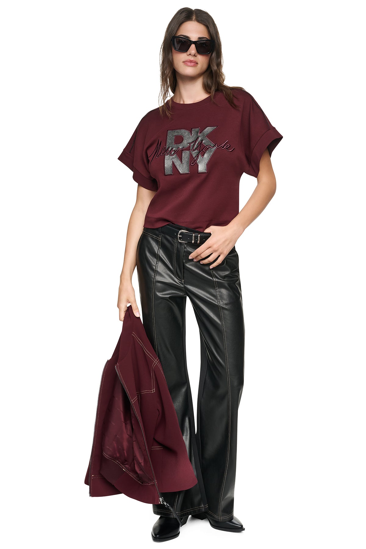 ZIP SHOULDER LOGO TEE View 2 | Under $100 ZIP SHOULDER LOGO TEE View 2 | Under $100