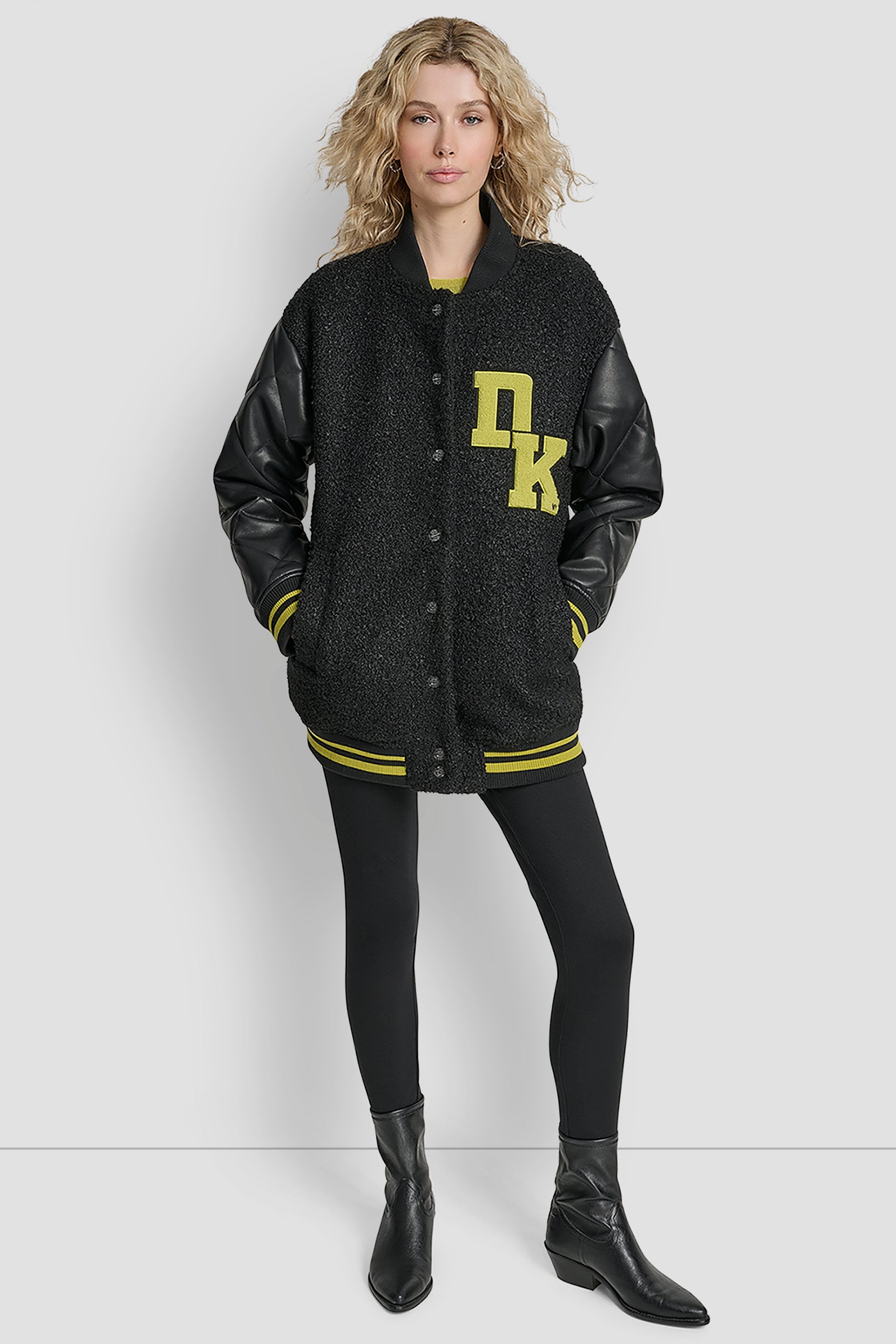 LONG SLEEVE TIGHT BOUCLE LOGO BUTTON FRONT JACKET VIEW 7 | Jackets & Trench Coats LONG SLEEVE TIGHT BOUCLE LOGO BUTTON FRONT JACKET VIEW 7 | Jackets & Trench Coats