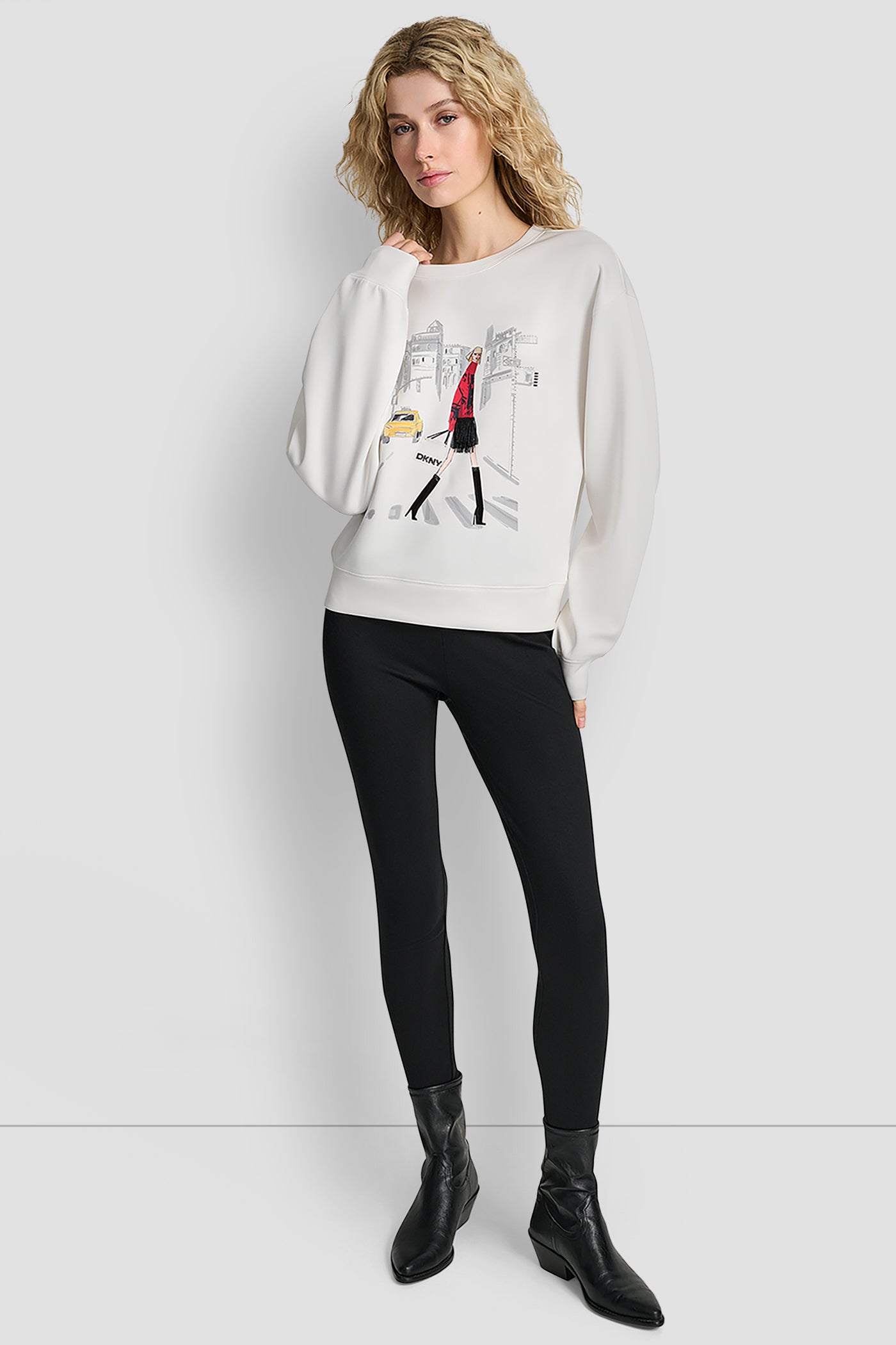 POLISHED STRETCH LONG SLEEVE TOP VIEW 5 | DKNY Promo POLISHED STRETCH LONG SLEEVE TOP VIEW 5 | DKNY Promo