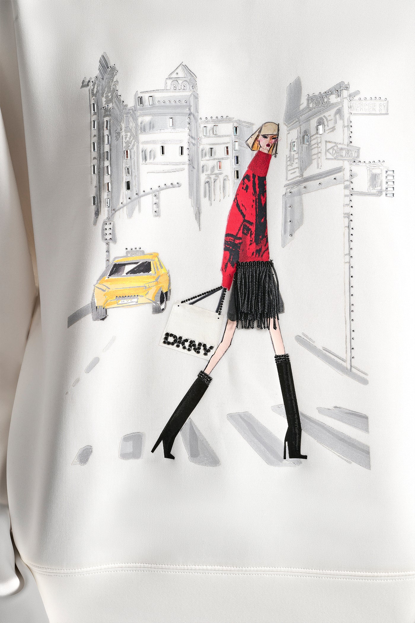 POLISHED STRETCH LONG SLEEVE TOP VIEW 4 | DKNY Promo POLISHED STRETCH LONG SLEEVE TOP VIEW 4 | DKNY Promo