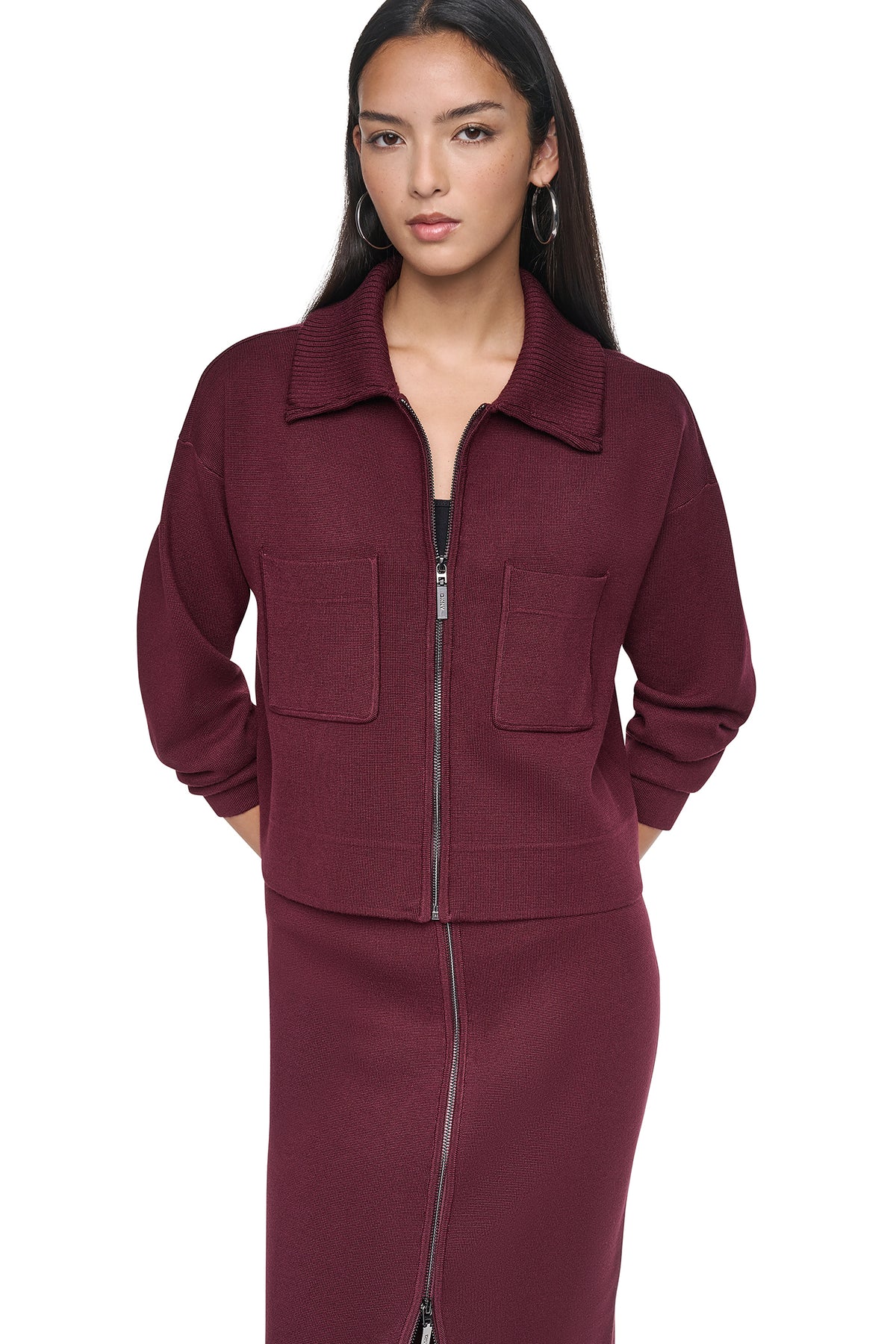 ZIP-FRONT SWEATER JACKET View 1 | WOMEN'S SWEATERS & TOPS ZIP-FRONT SWEATER JACKET View 1 | WOMEN'S SWEATERS & TOPS
