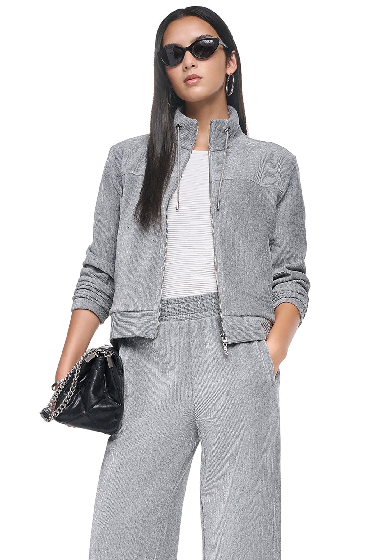 METALLIC VELVET KNIT JACKET View 1 | New clothing METALLIC VELVET KNIT JACKET View 1 | New clothing