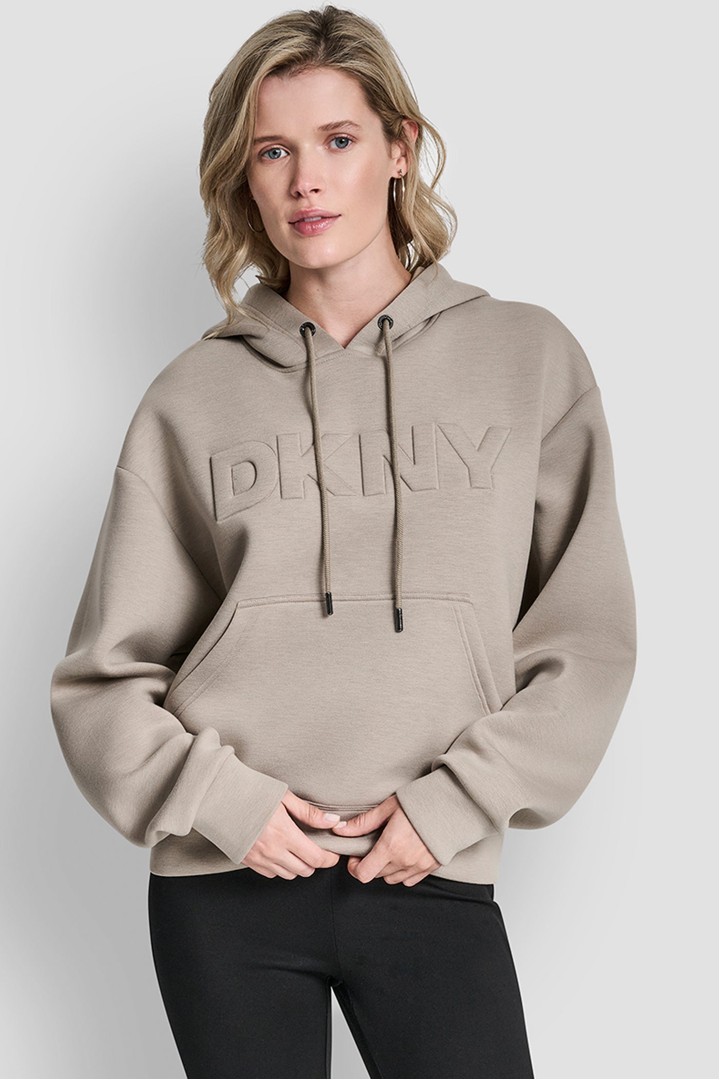 LOGO EMBOSSED HOODIE VIEW 1 | Women's Clearance LOGO EMBOSSED HOODIE VIEW 1 | Women's Clearance