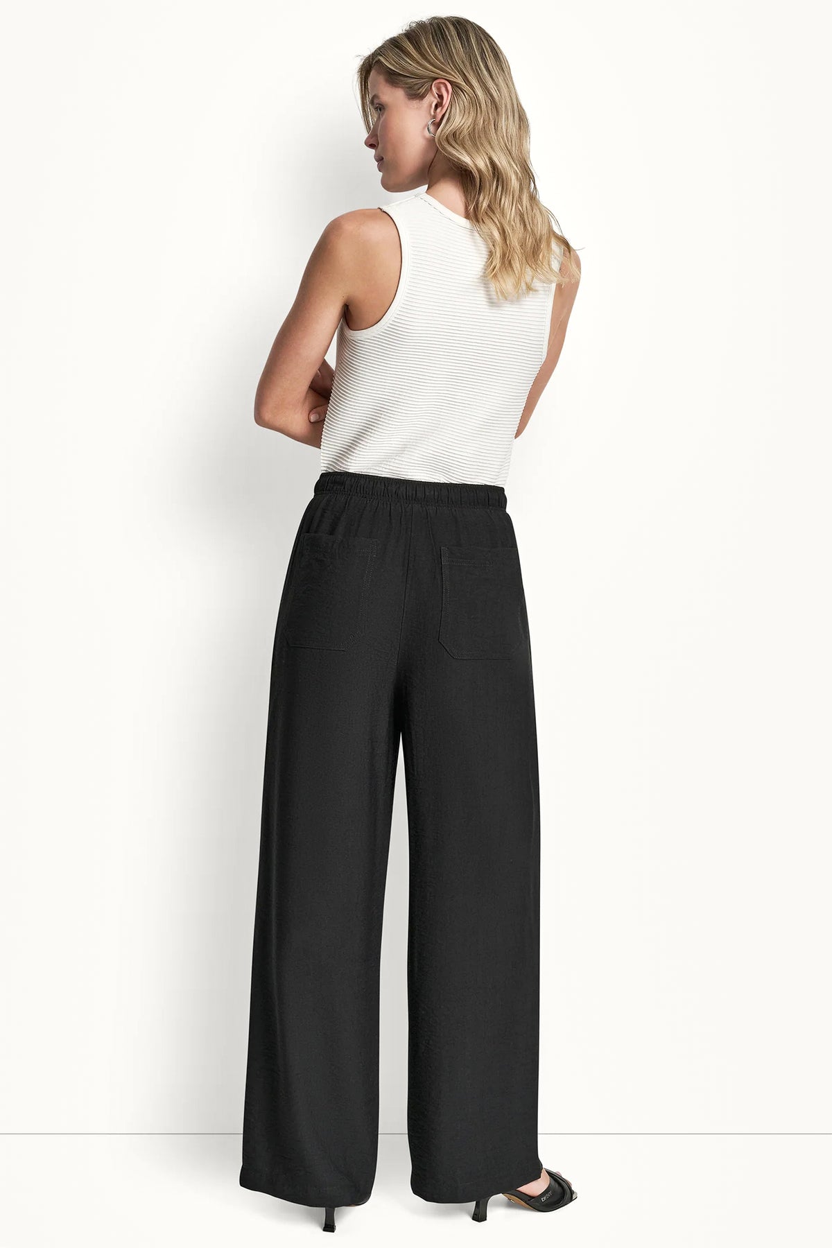 SEAMED WIDE LEG PULL-ON PANT VIEW 2