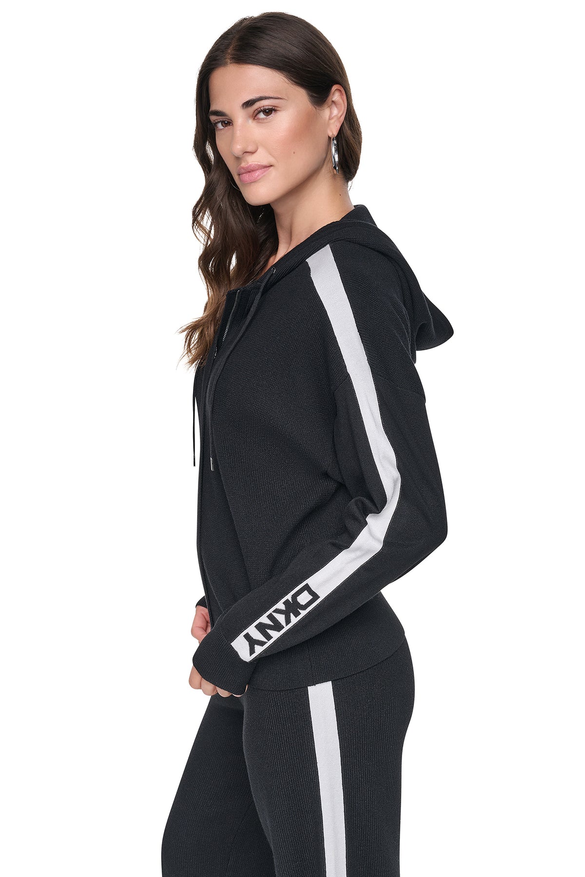 LOGO STRIPE HOODIE SWEATER View 2 | Weekend Event 40% off Select Styles LOGO STRIPE HOODIE SWEATER View 2 | Weekend Event 40% off Select Styles
