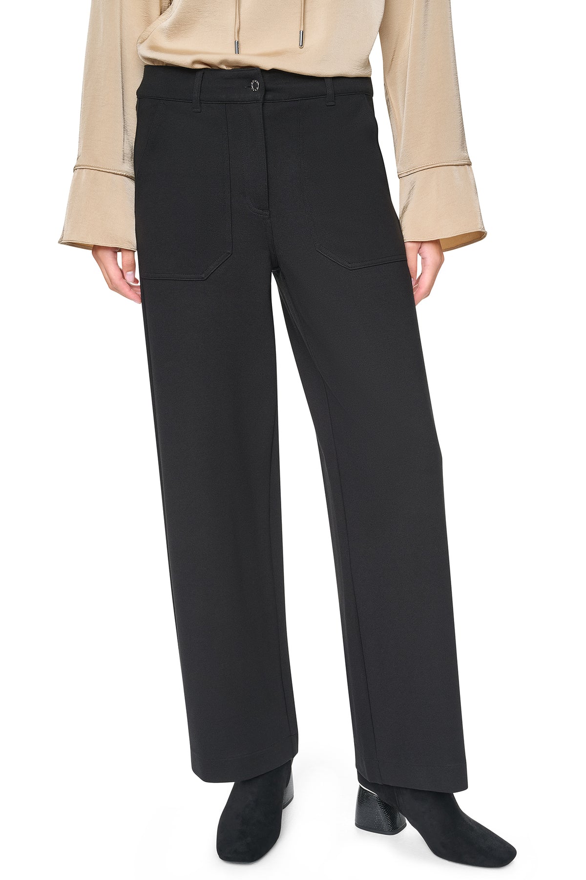 MID-RISE PATCH POCKET PONTE PANT View 2 | TROUSERS MID-RISE PATCH POCKET PONTE PANT View 2 | TROUSERS