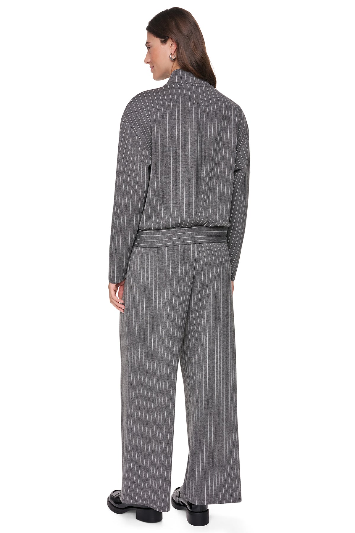 FULL-ZIP PINSTRIPE JACKET View 2 | MATCHING SETS FULL-ZIP PINSTRIPE JACKET View 2 | MATCHING SETS
