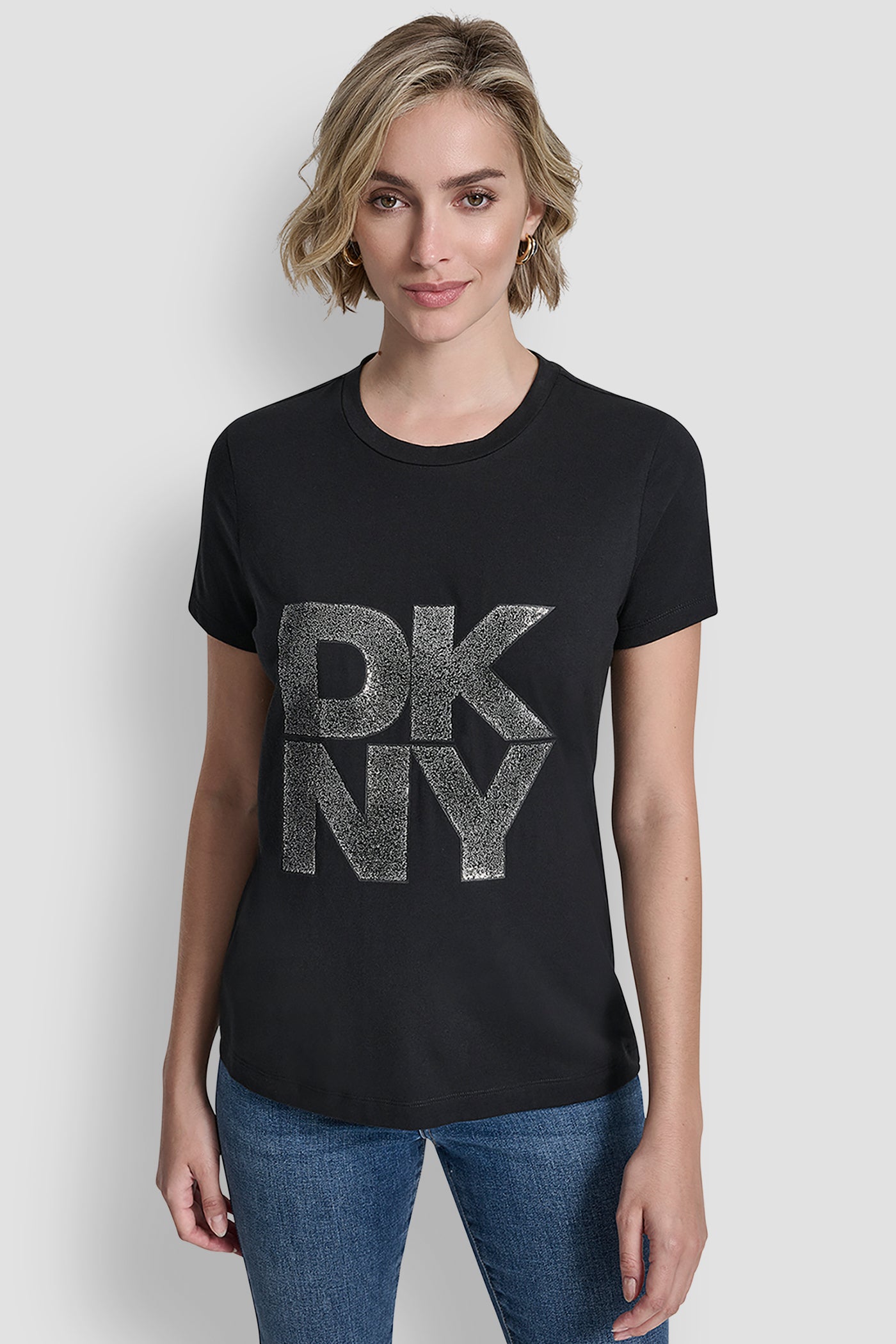 STACKED LOGO TEE VIEW 1 | DKNY Promo STACKED LOGO TEE VIEW 1 | DKNY Promo