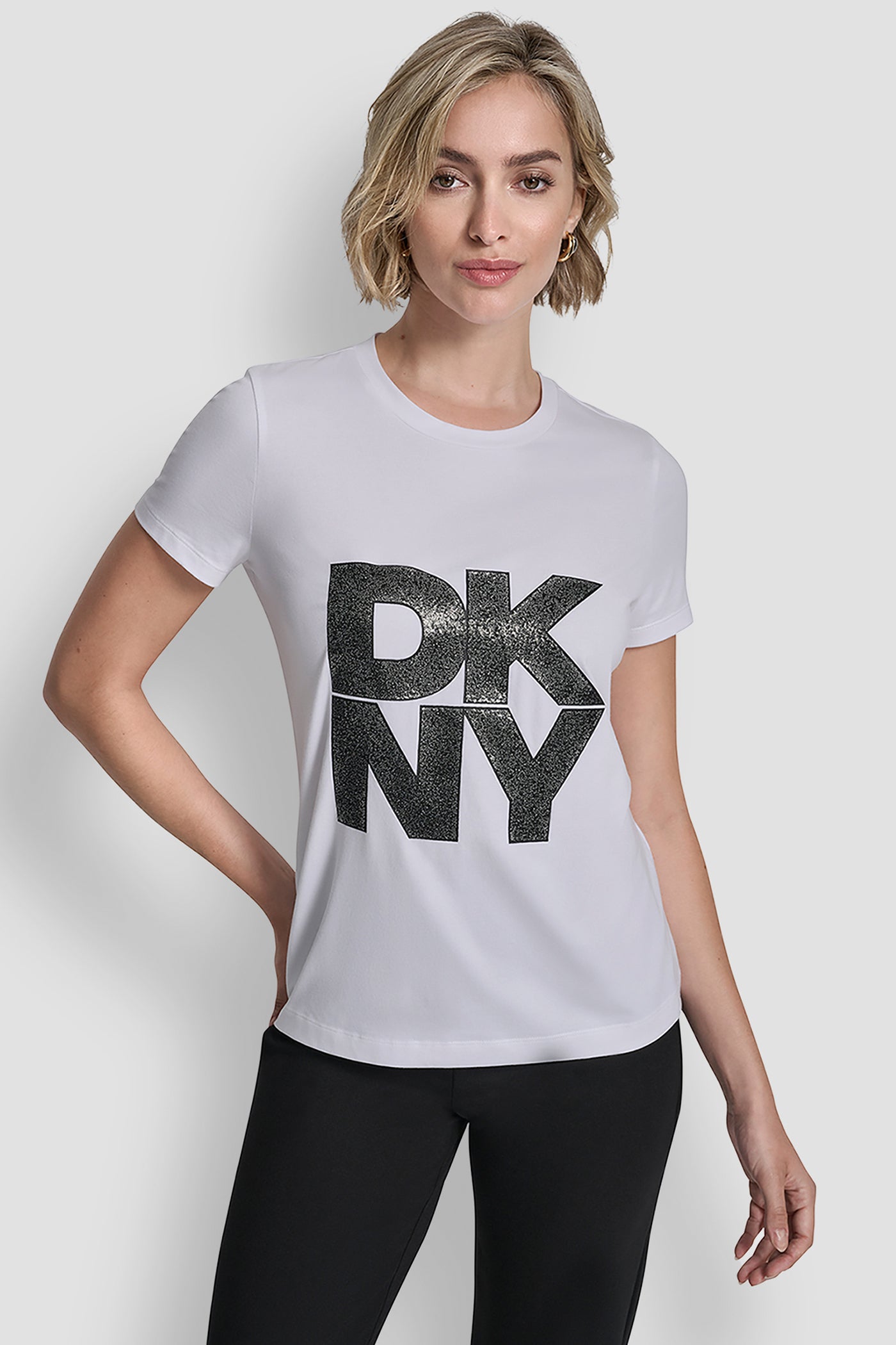STACKED LOGO TEE VIEW 1 | DKNY Promo STACKED LOGO TEE VIEW 1 | DKNY Promo