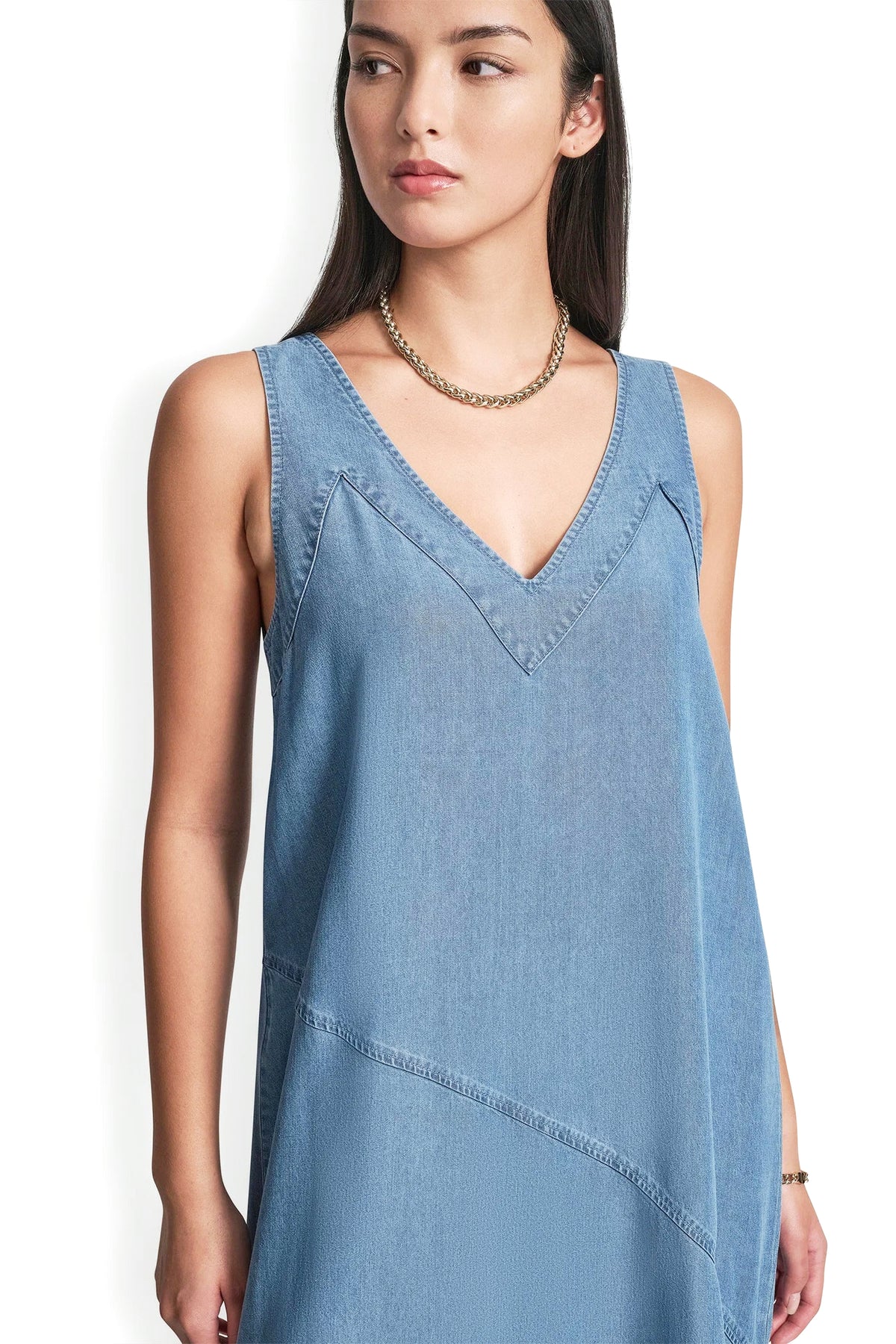 TENCEL MIDI SWING DRESS View 2 | Dresses Under $100 TENCEL MIDI SWING DRESS View 2 | Dresses Under $100