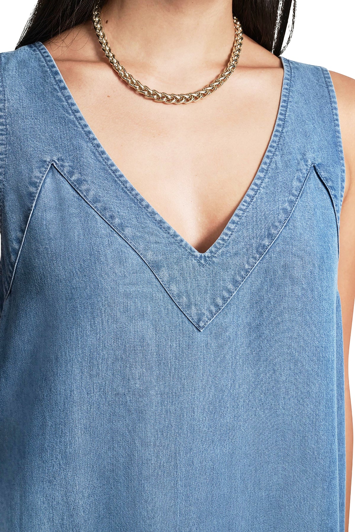 TENCEL MIDI SWING DRESS VIEW 2