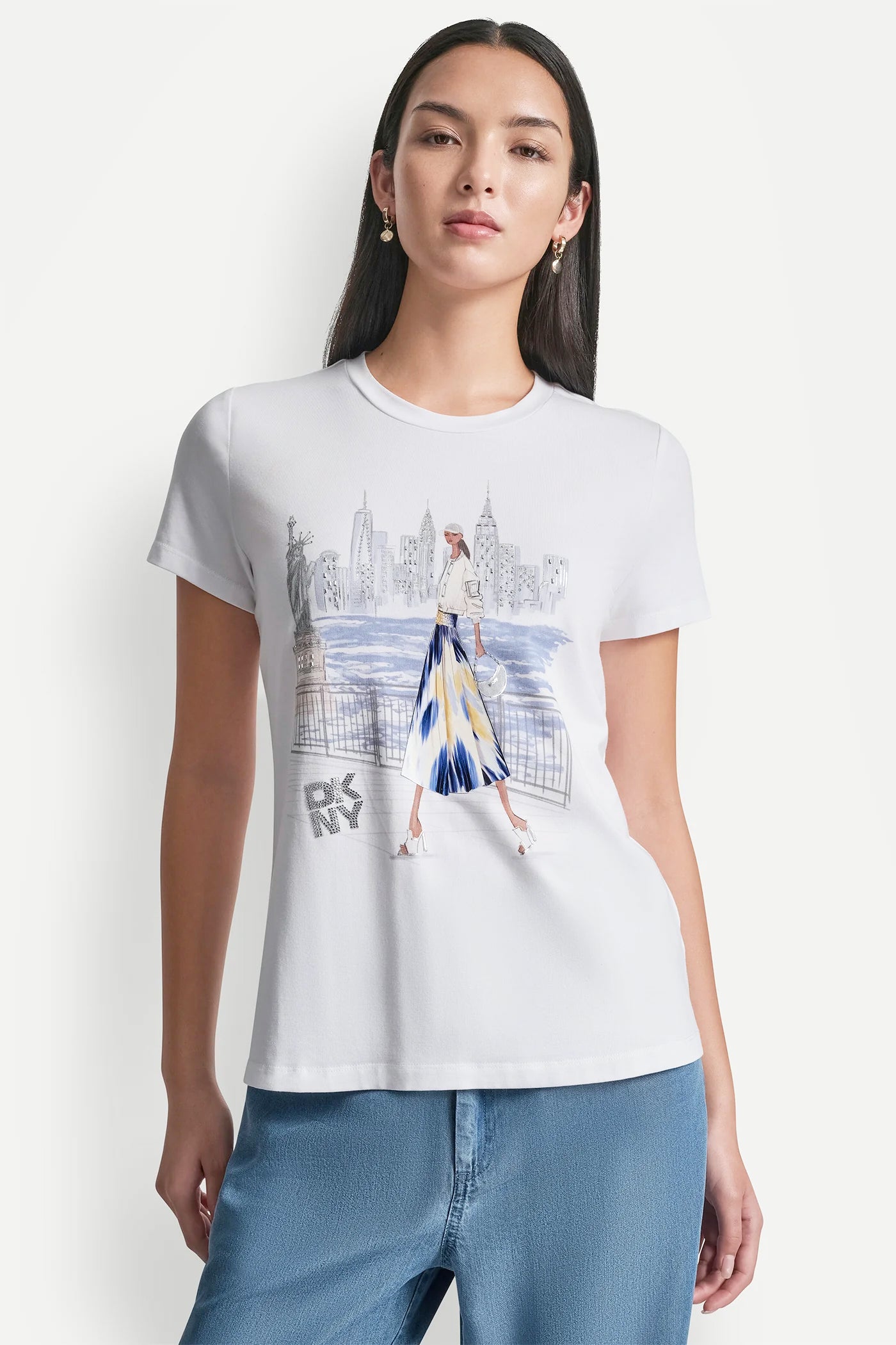 STATUE OF LIBERTY CONVERSATIONAL T-SHIRT VIEW 4 | Women's Clearance STATUE OF LIBERTY CONVERSATIONAL T-SHIRT VIEW 4 | Women's Clearance