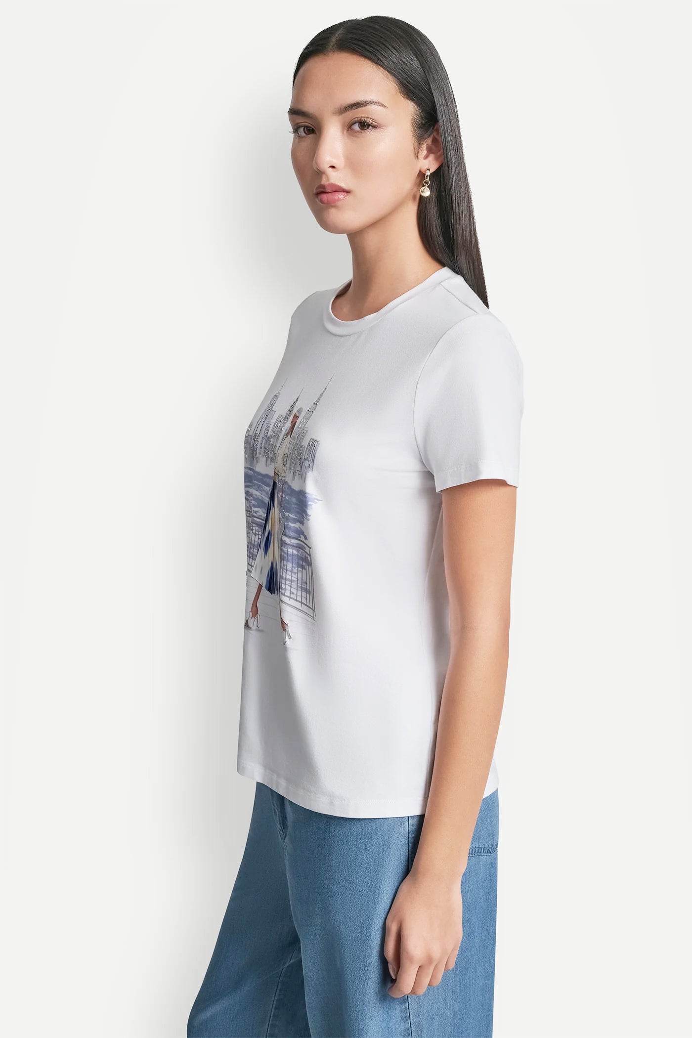 STATUE OF LIBERTY CONVERSATIONAL T-SHIRT VIEW 5 | Women's Clearance STATUE OF LIBERTY CONVERSATIONAL T-SHIRT VIEW 5 | Women's Clearance