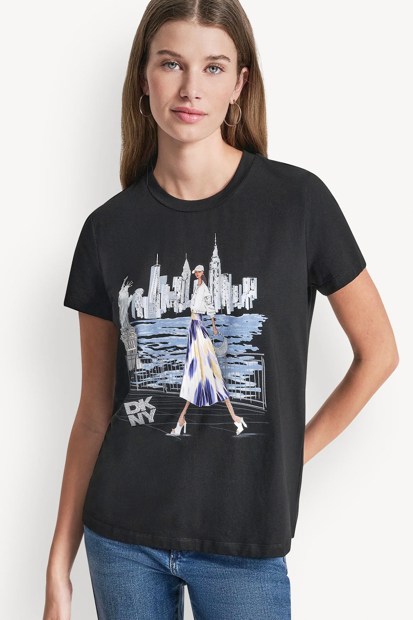 STATUE OF LIBERTY CONVERSATIONAL T-SHIRT View 2 | Women's Clearance STATUE OF LIBERTY CONVERSATIONAL T-SHIRT View 2 | Women's Clearance