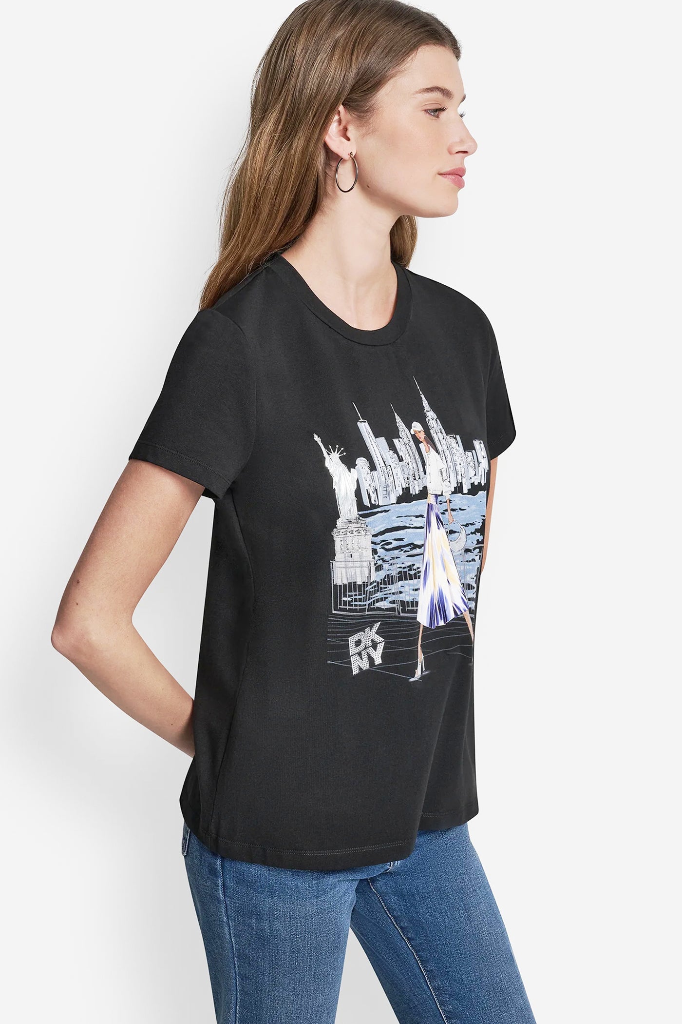 STATUE OF LIBERTY CONVERSATIONAL T-SHIRT VIEW 4 | Women's Clearance STATUE OF LIBERTY CONVERSATIONAL T-SHIRT VIEW 4 | Women's Clearance