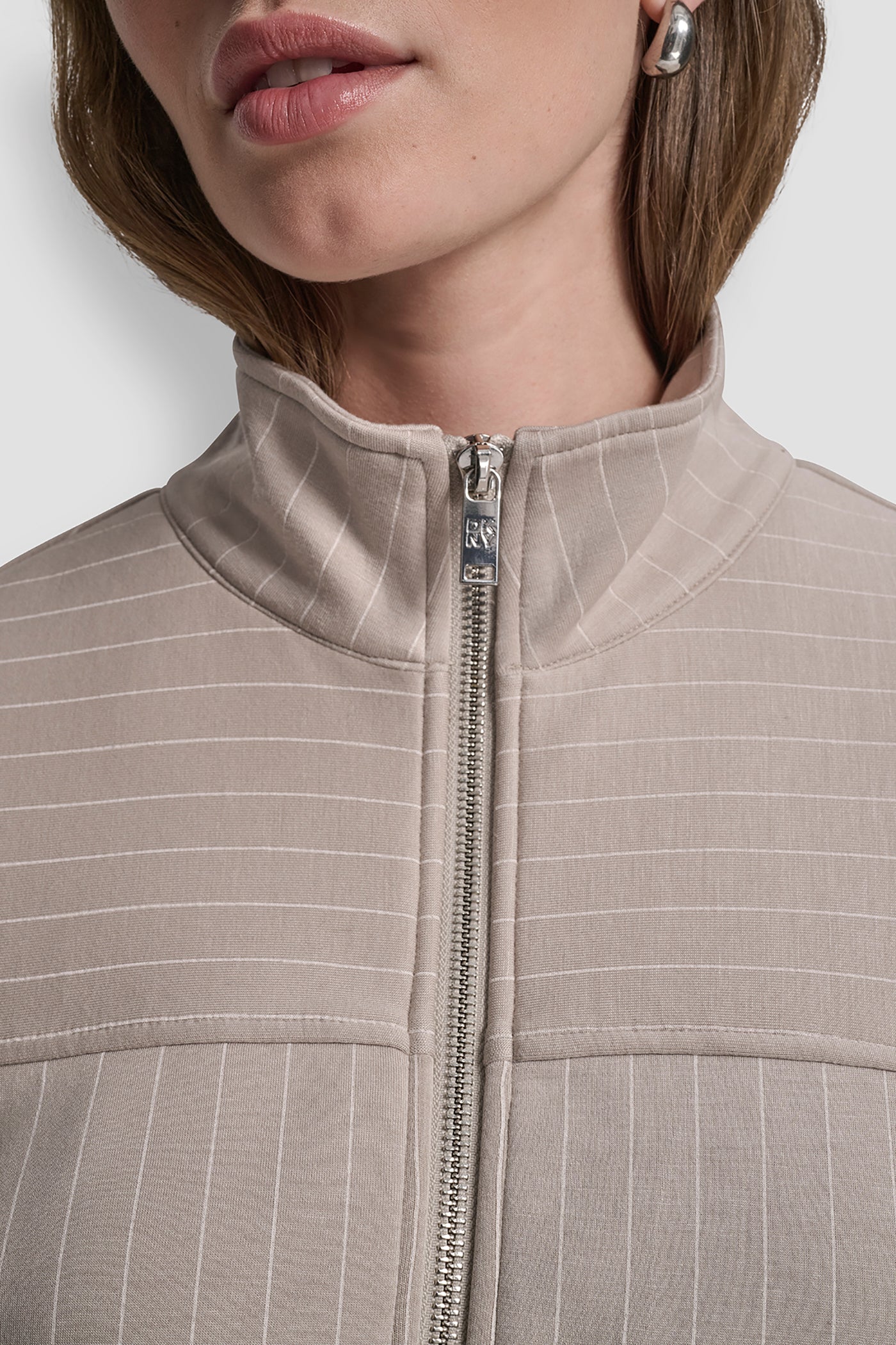 PINSTRIPED TRACK JACKET VIEW 2