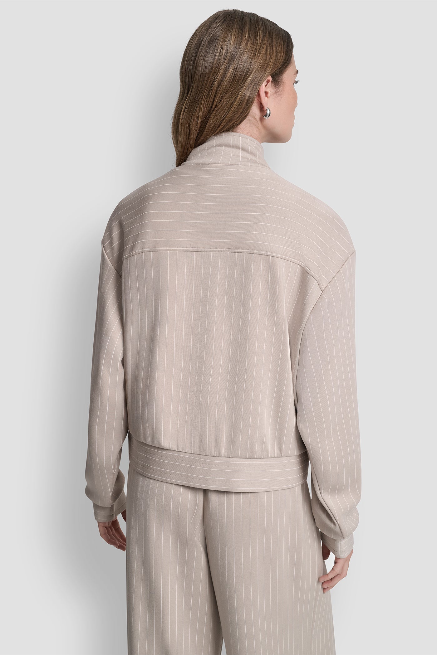 PINSTRIPED TRACK JACKET VIEW 2