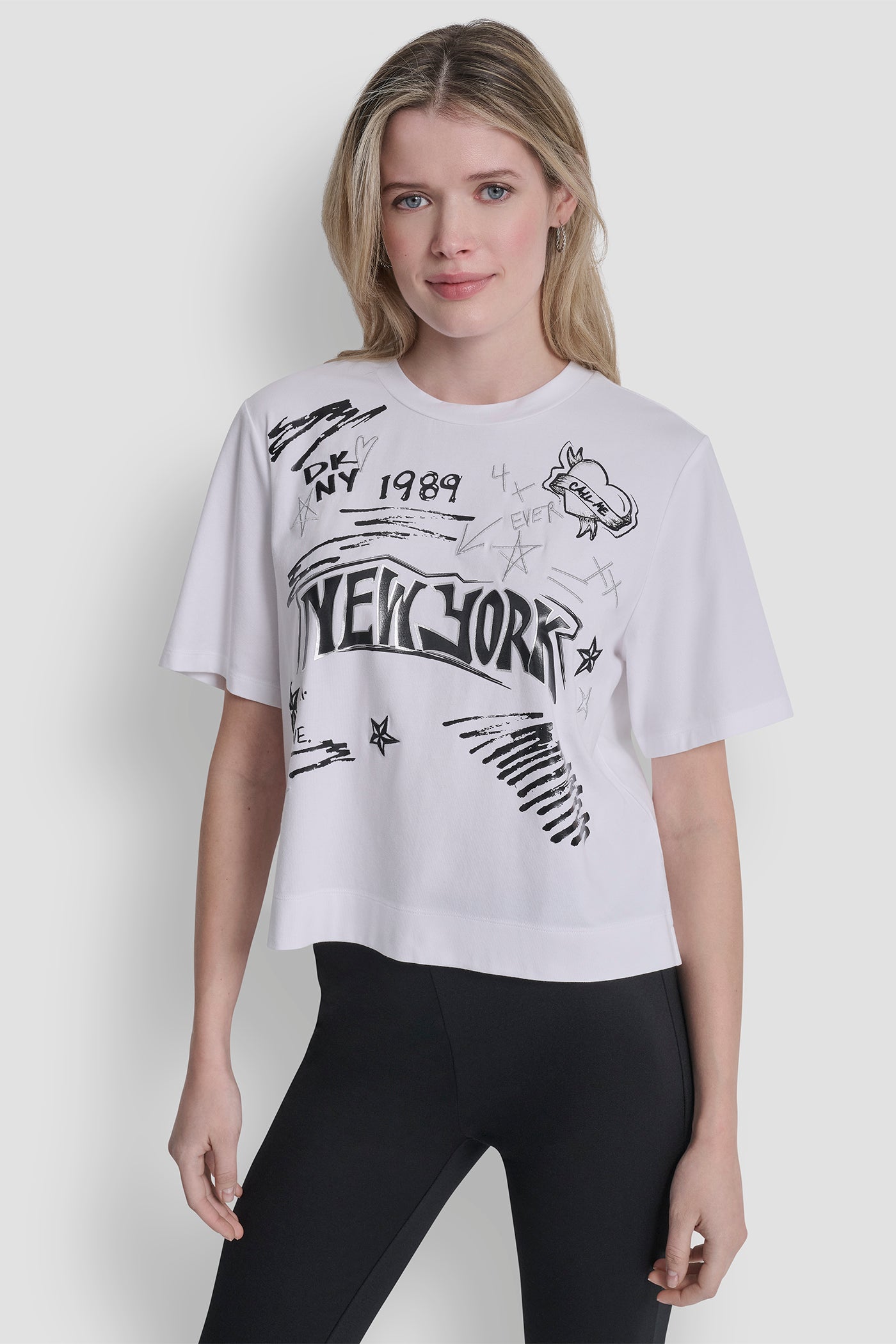 1989 NOTEBOOK SCRIBBLE GRAPHIC TEE View 1 | Women's Clearance 1989 NOTEBOOK SCRIBBLE GRAPHIC TEE View 1 | Women's Clearance