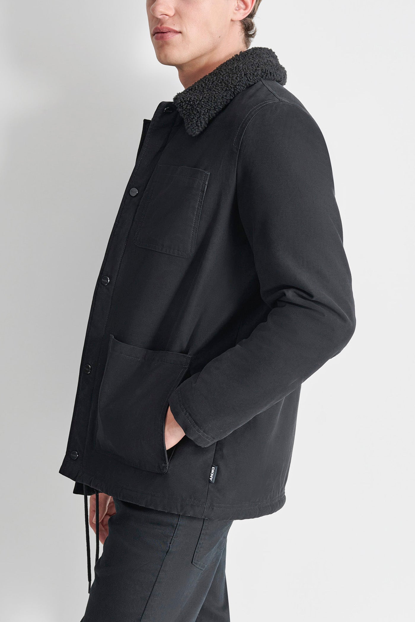 SHERPA LINED COTTON WORKER JACKET VIEW 3 | Mens Coats and Jackets SHERPA LINED COTTON WORKER JACKET VIEW 3 | Mens Coats and Jackets