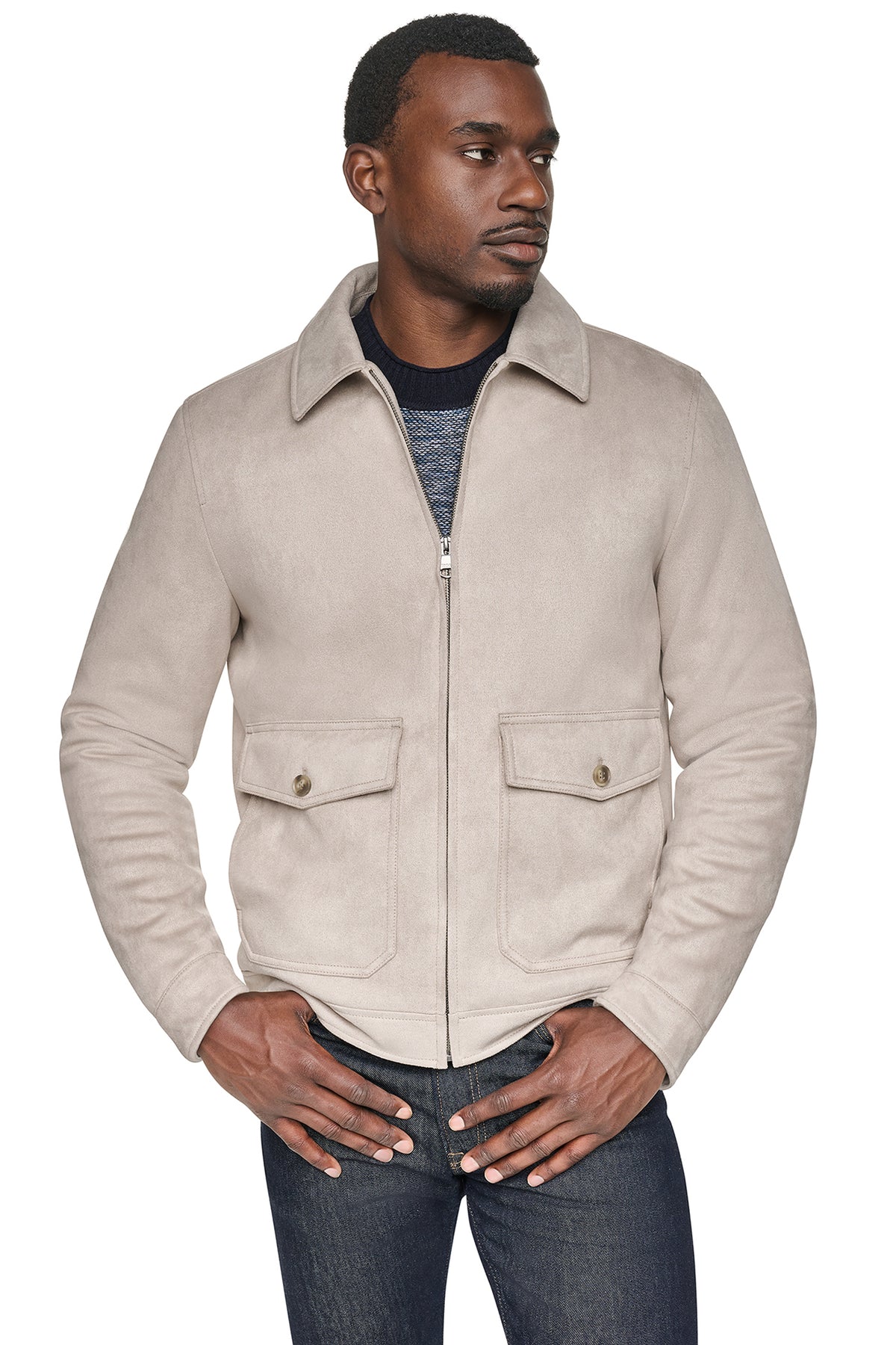 FAUX SUEDE TRUCKER JACKET View 1 | Weekend Event 40% off Select Styles FAUX SUEDE TRUCKER JACKET View 1 | Weekend Event 40% off Select Styles