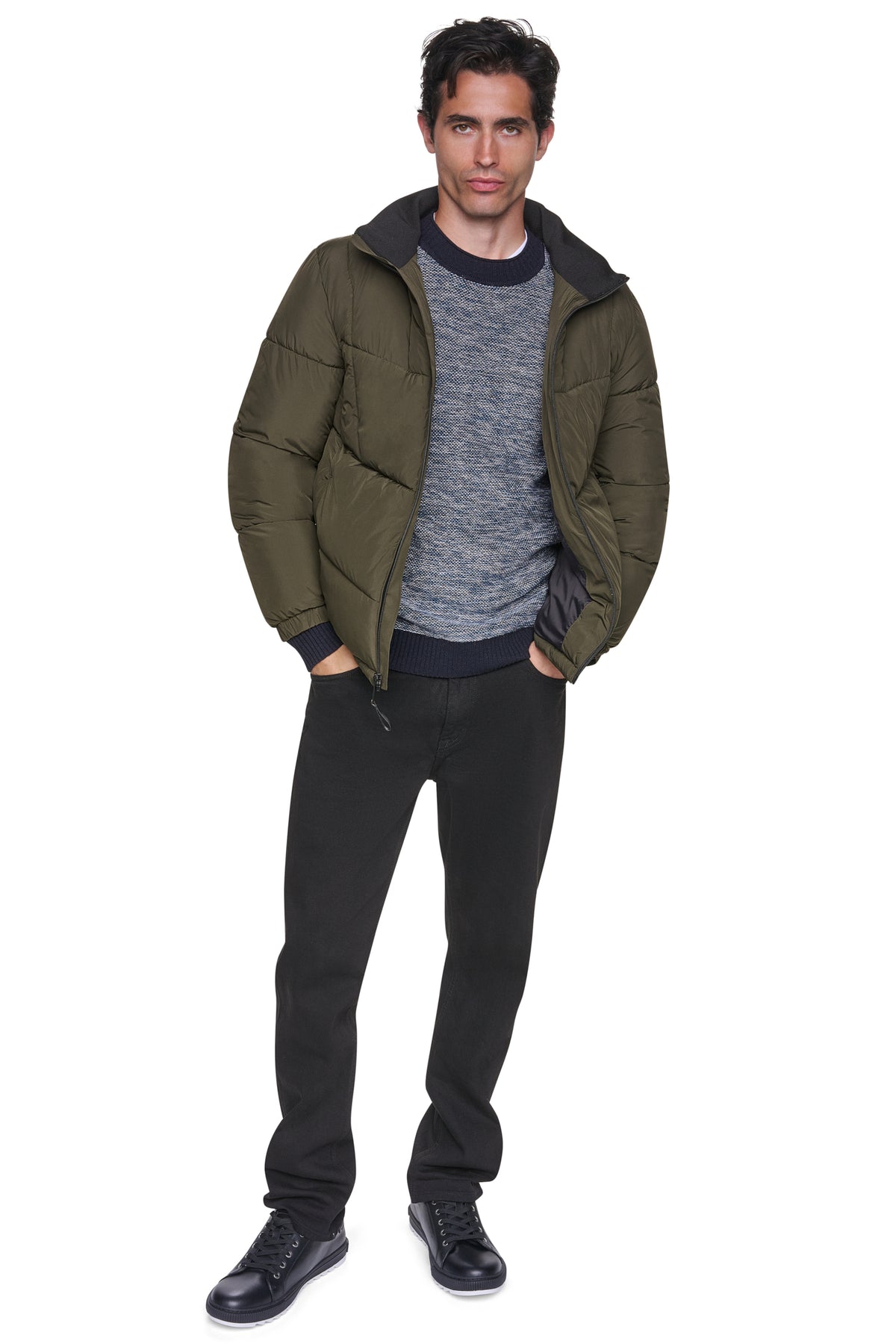 STRETCH PUFFER JACKET View 2 | DKNY Promo STRETCH PUFFER JACKET View 2 | DKNY Promo