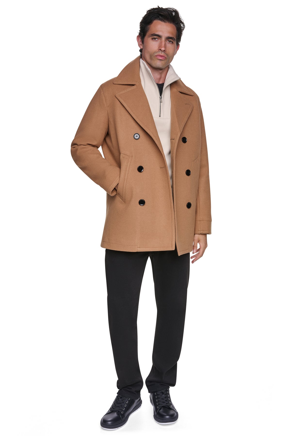 FAUX WOOL PEACOAT View 2 | Mens Coats and Jackets FAUX WOOL PEACOAT View 2 | Mens Coats and Jackets