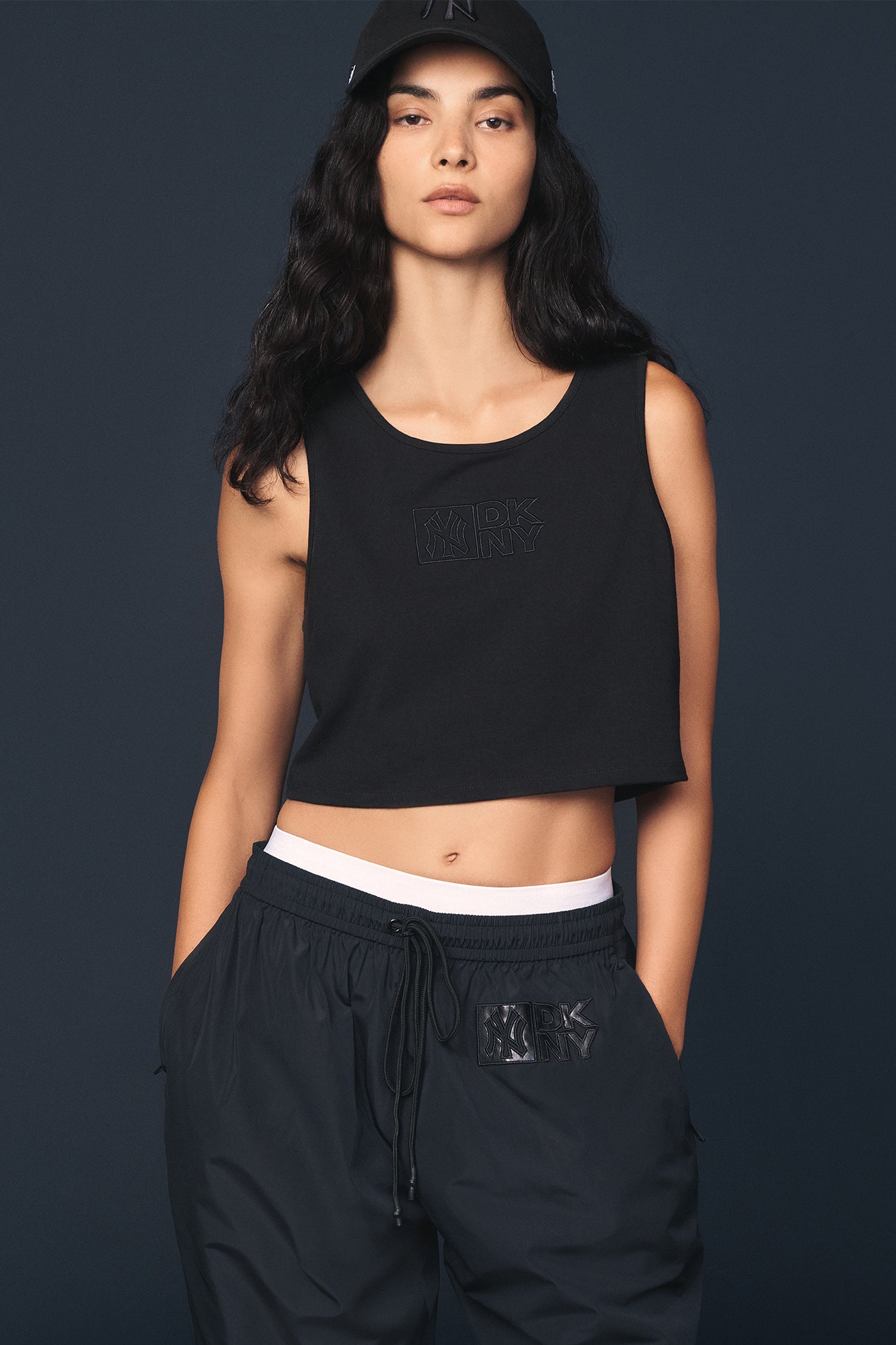 DKNY X YANKEES EMBROIDERED TRACK PANT VIEW 3 | FALL PRE-ORDER DKNY X YANKEES EMBROIDERED TRACK PANT VIEW 3 | FALL PRE-ORDER