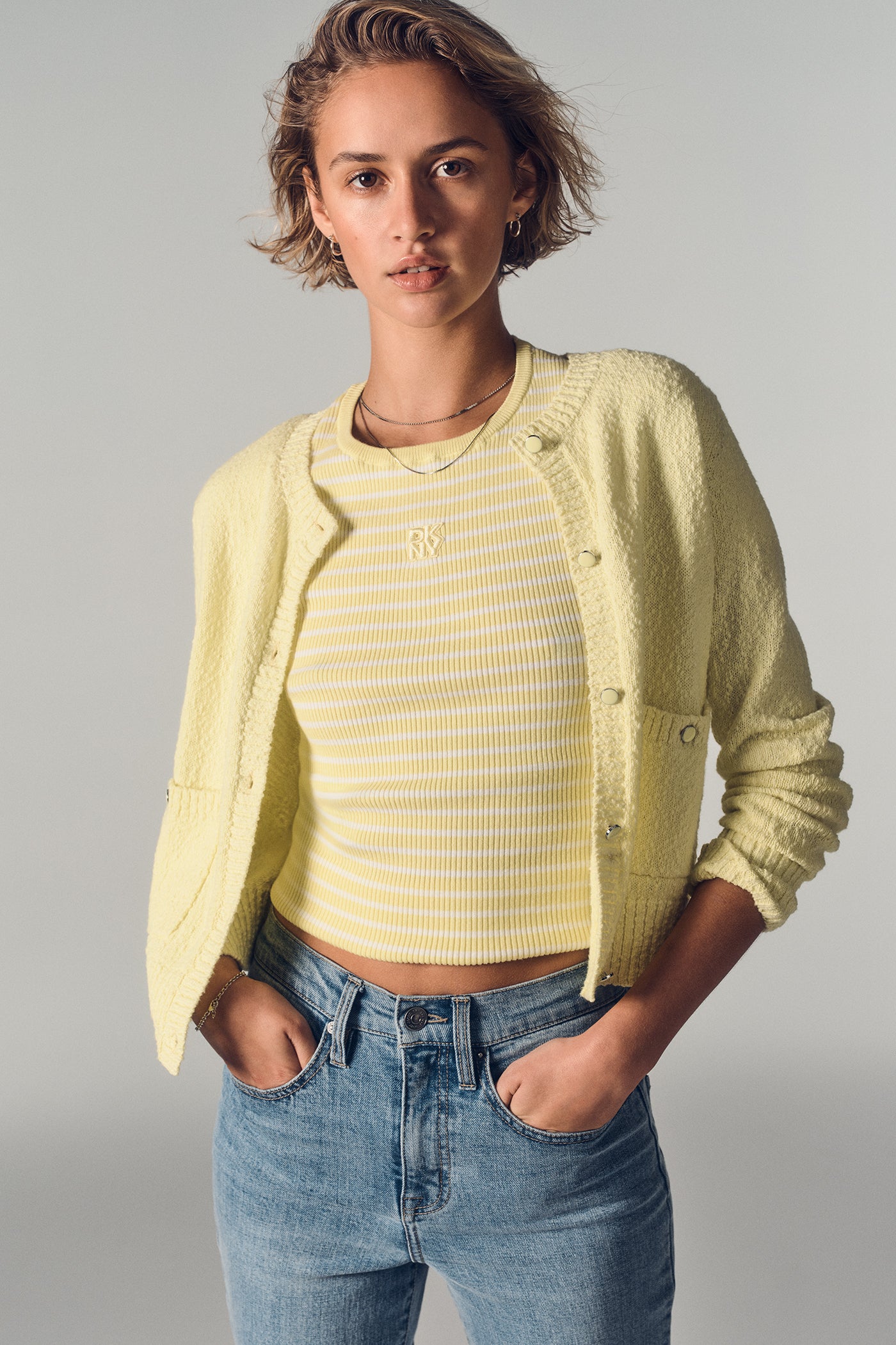 CREW NECK STRIPED TEE View 2 | Women's Clearance CREW NECK STRIPED TEE View 2 | Women's Clearance