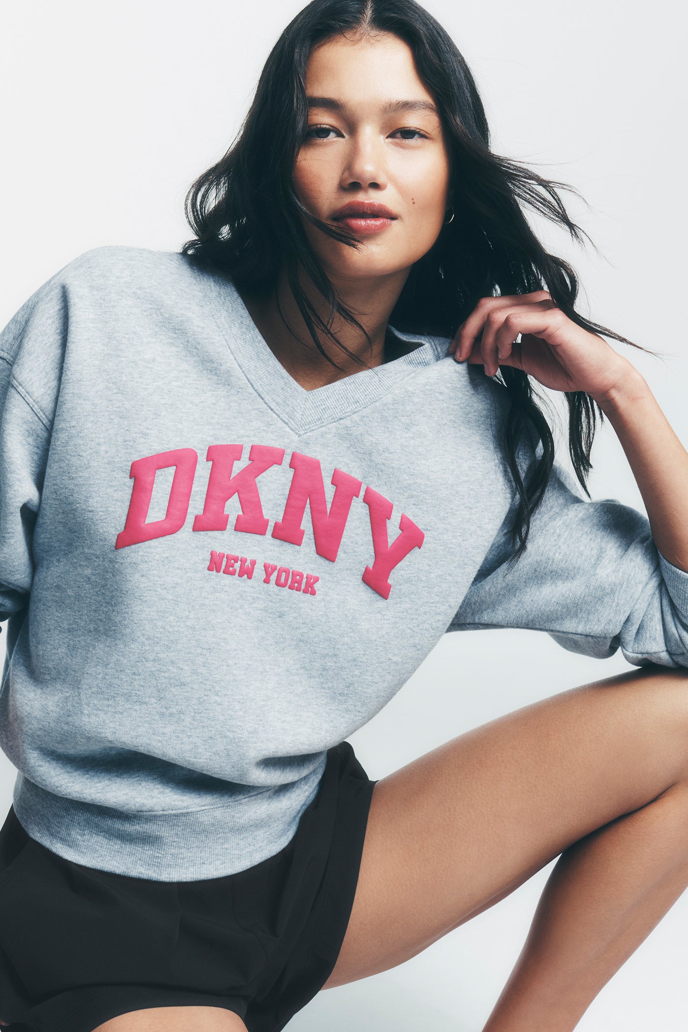 PUFF VARSITY LOGO V-NECK PULLOVER View 1 | Gifts Under $100 PUFF VARSITY LOGO V-NECK PULLOVER View 1 | Gifts Under $100