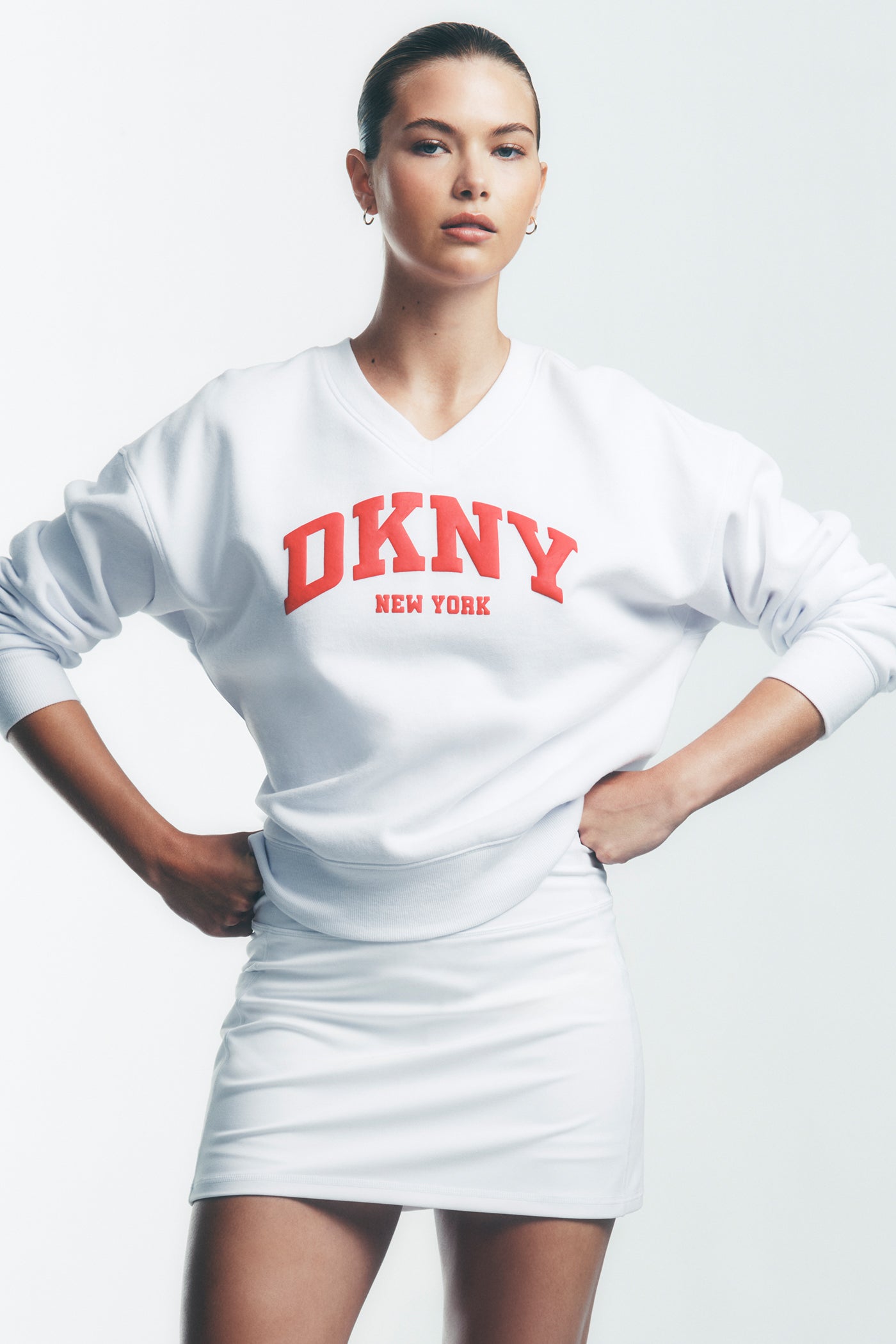 PUFF VARSITY LOGO V-NECK PULLOVER View 1 | SALE PUFF VARSITY LOGO V-NECK PULLOVER View 1 | SALE