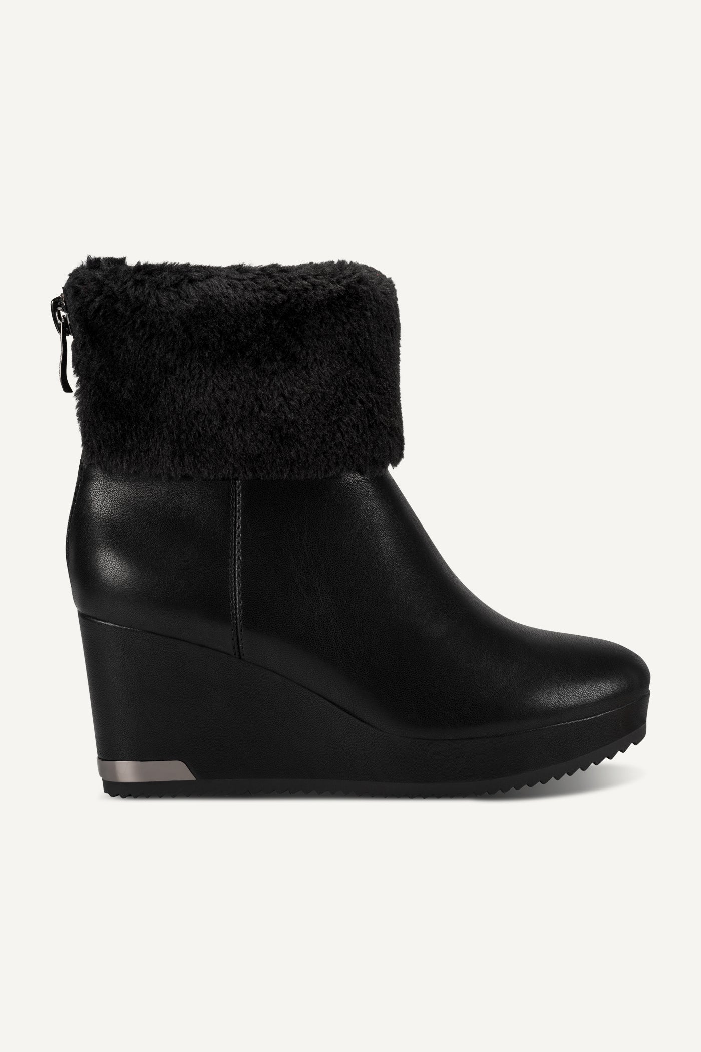 NADRA FAUX SHEARLING WEDGE BOOTIE View 1 | New Arrivals NADRA FAUX SHEARLING WEDGE BOOTIE View 1 | New Arrivals