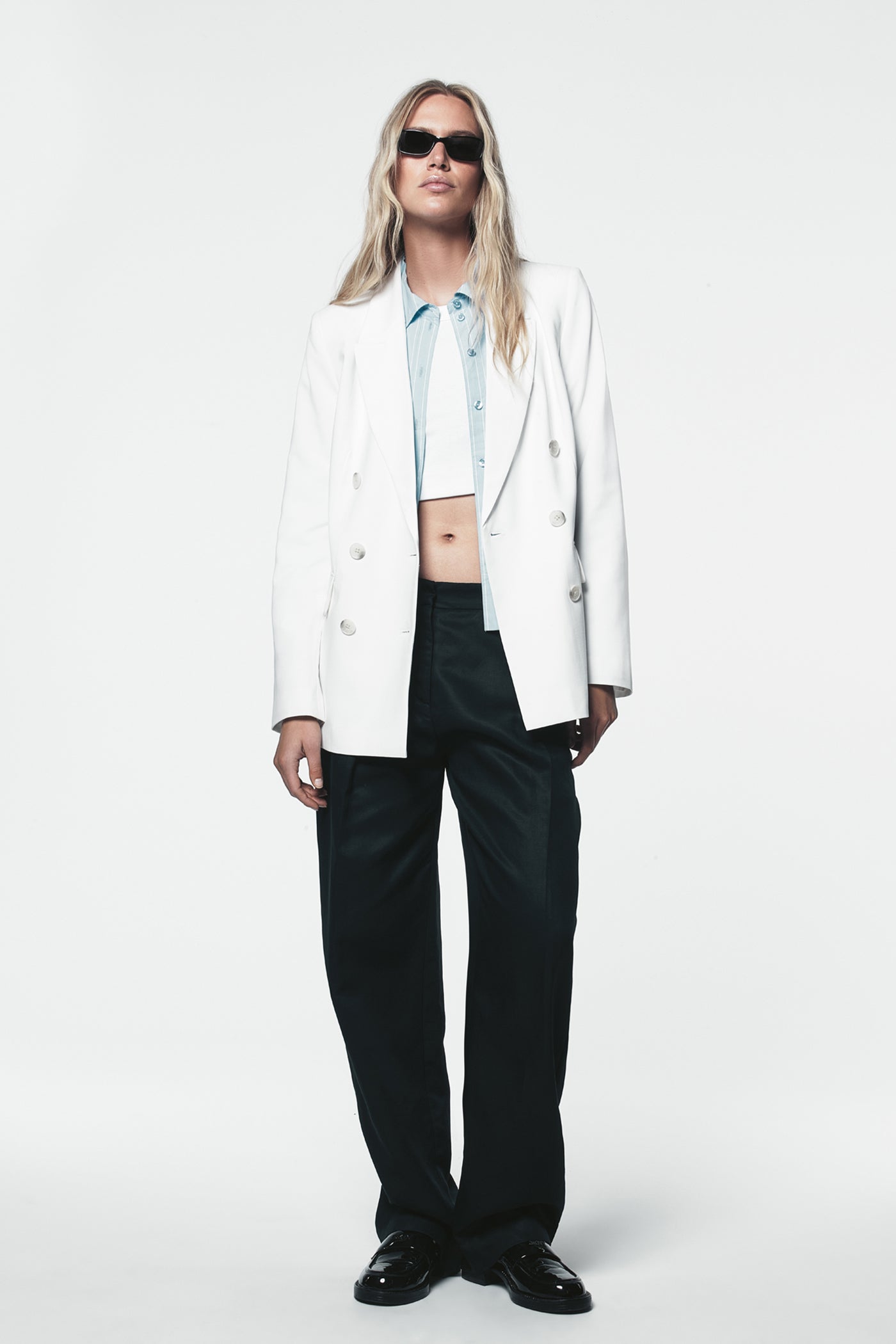 DOUBLE BREASTED BLAZER VIEW 4 | Clothing