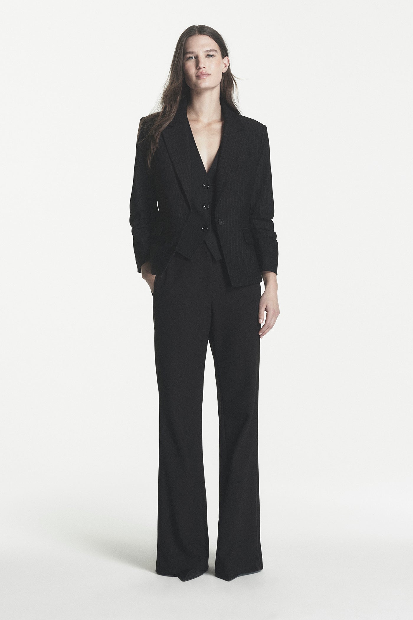 FRONT BUTTON BLAZER VIEW 1