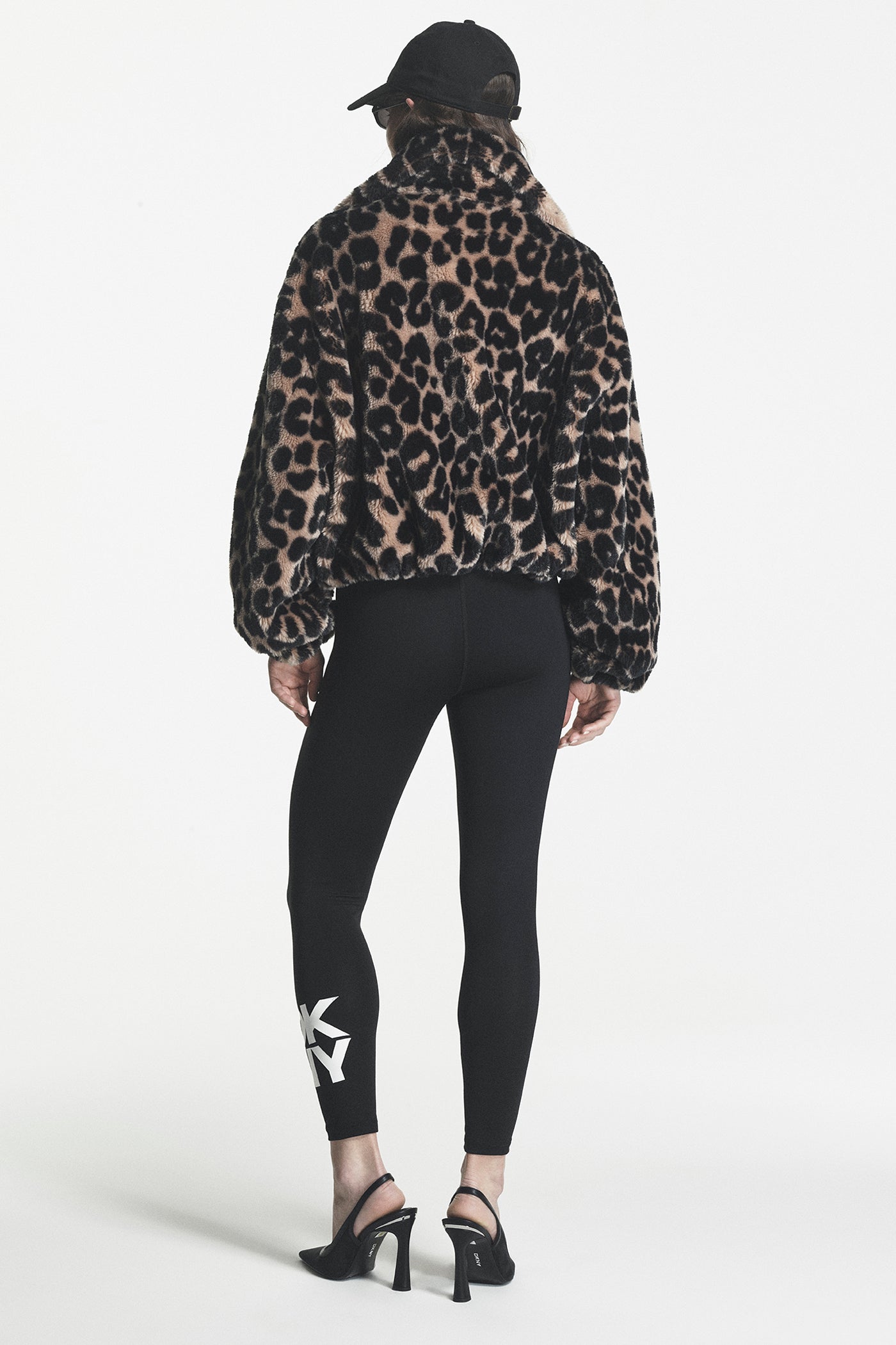 FAUX FUR BUBBLE HEM JACKET VIEW 2