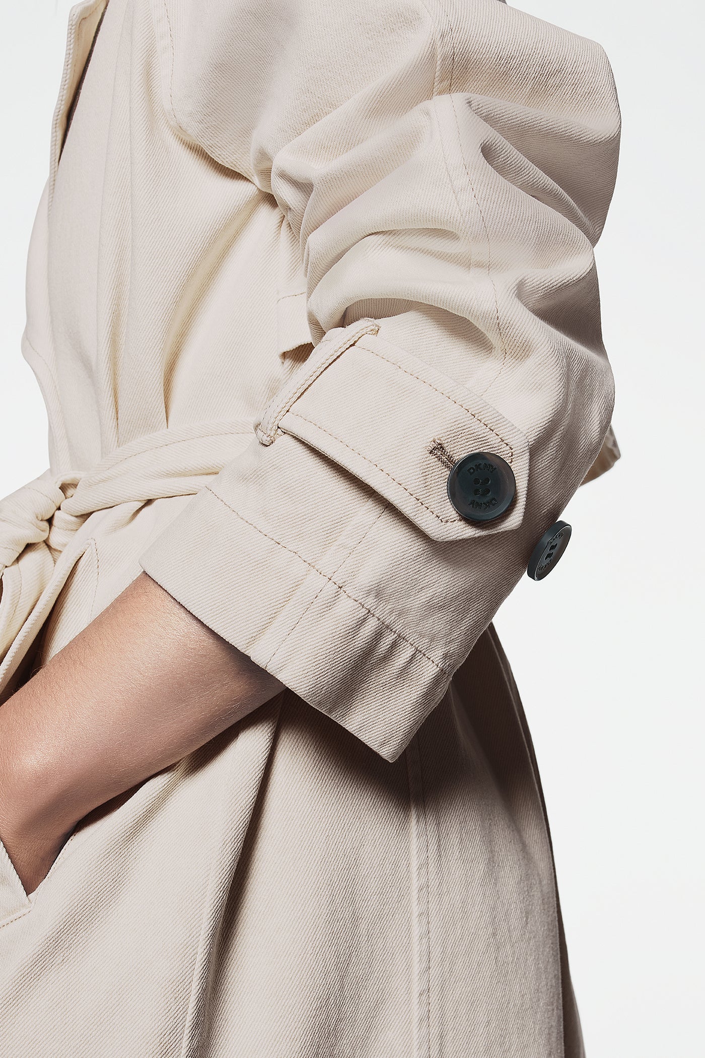 Long Belted Trench Coat | Trench | DKNY