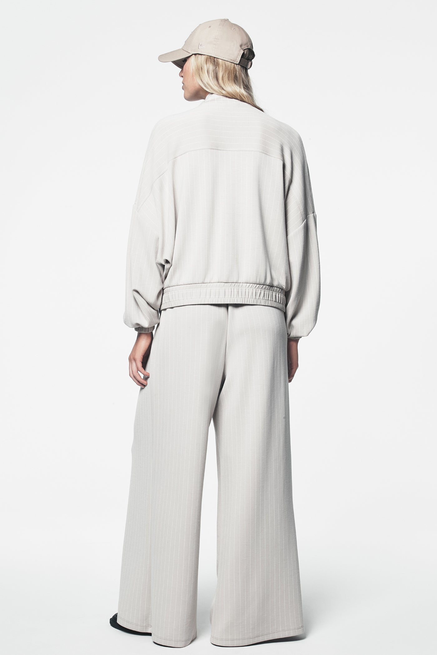 PINSTRIPE PLEATED PANT VIEW 4 | SPRING 2026